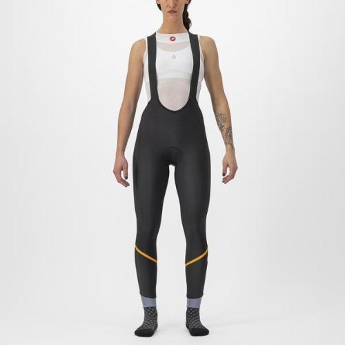 Castelli Velocissima DT Bibtight - Black/Melon-Silver Reflex (Grösse: L) von Castelli