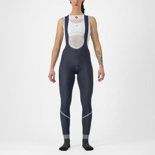 Castelli Velocissima DT Bibtight - Savile Blue/Silver-Silver Reflex (Grösse: L) von Castelli