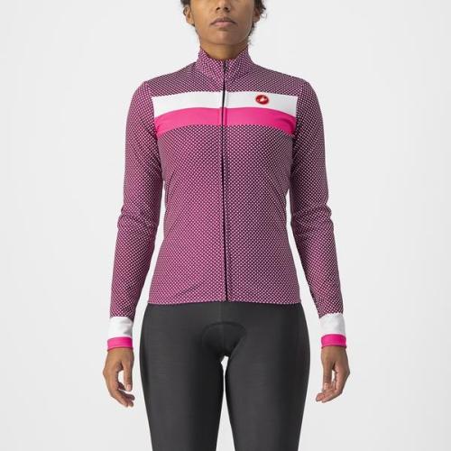 Castelli Volare LS Jersey - Cyclamen/White-Pink Fluo (Grösse: M) von Castelli