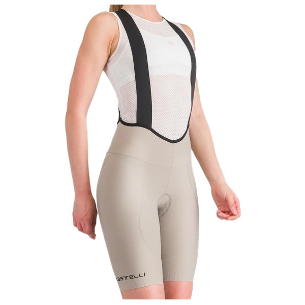 Castelli - Women's Espresso DT Bibshort - Velohose Gr L beige von Castelli