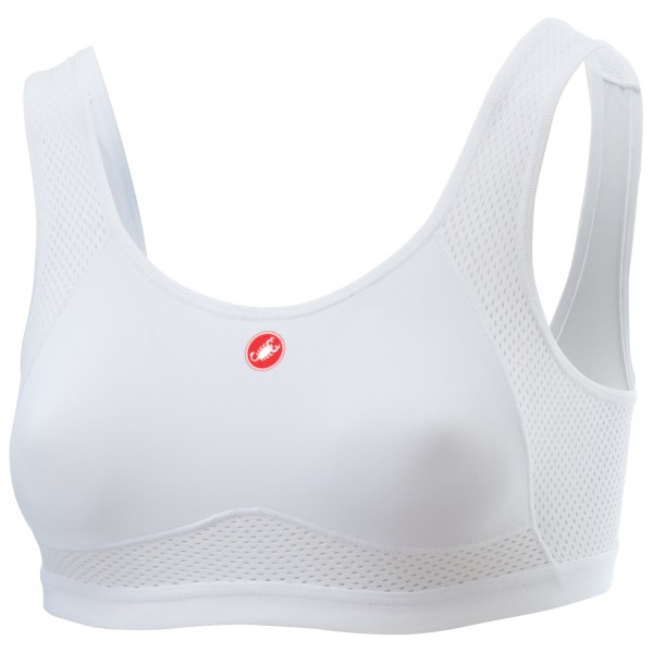 Castelli - Women's Rosso Corsa Bra - Velounterhemd Gr L weiß/grau von Castelli