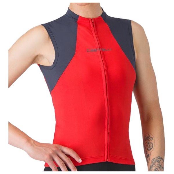 Castelli - Women's Sole Sleeveless Jersey - Velo Singlet Gr XS rot von Castelli