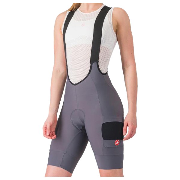 Castelli - Women's Unlimited Cargo Bibshorts - Velohose Gr L grau von Castelli