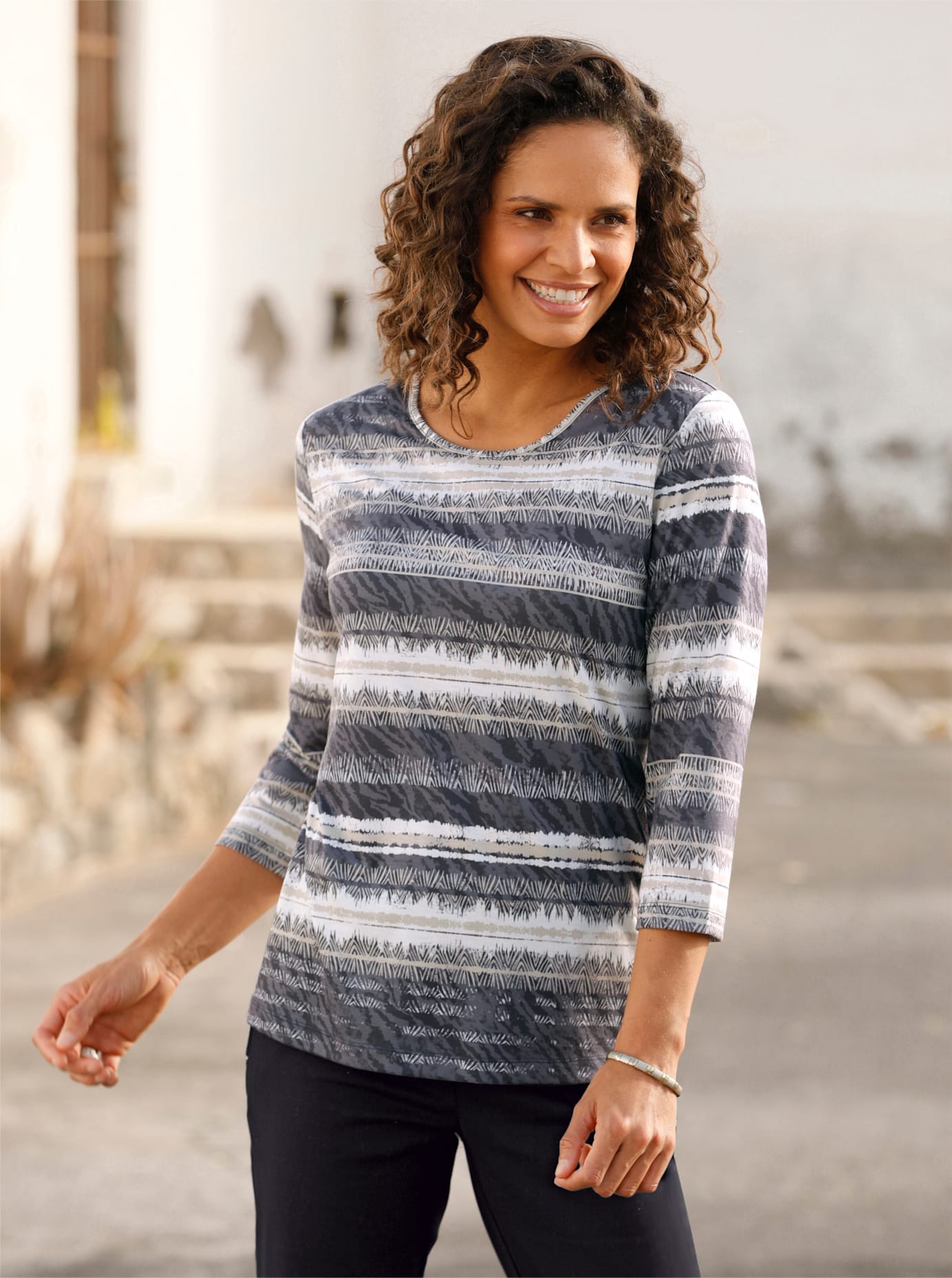 Casual Looks 3/4-Arm-Shirt »Druck-Shirt« Casual Looks 3/4-Arm-Shirt »Druck-Shirt« von Casual Looks