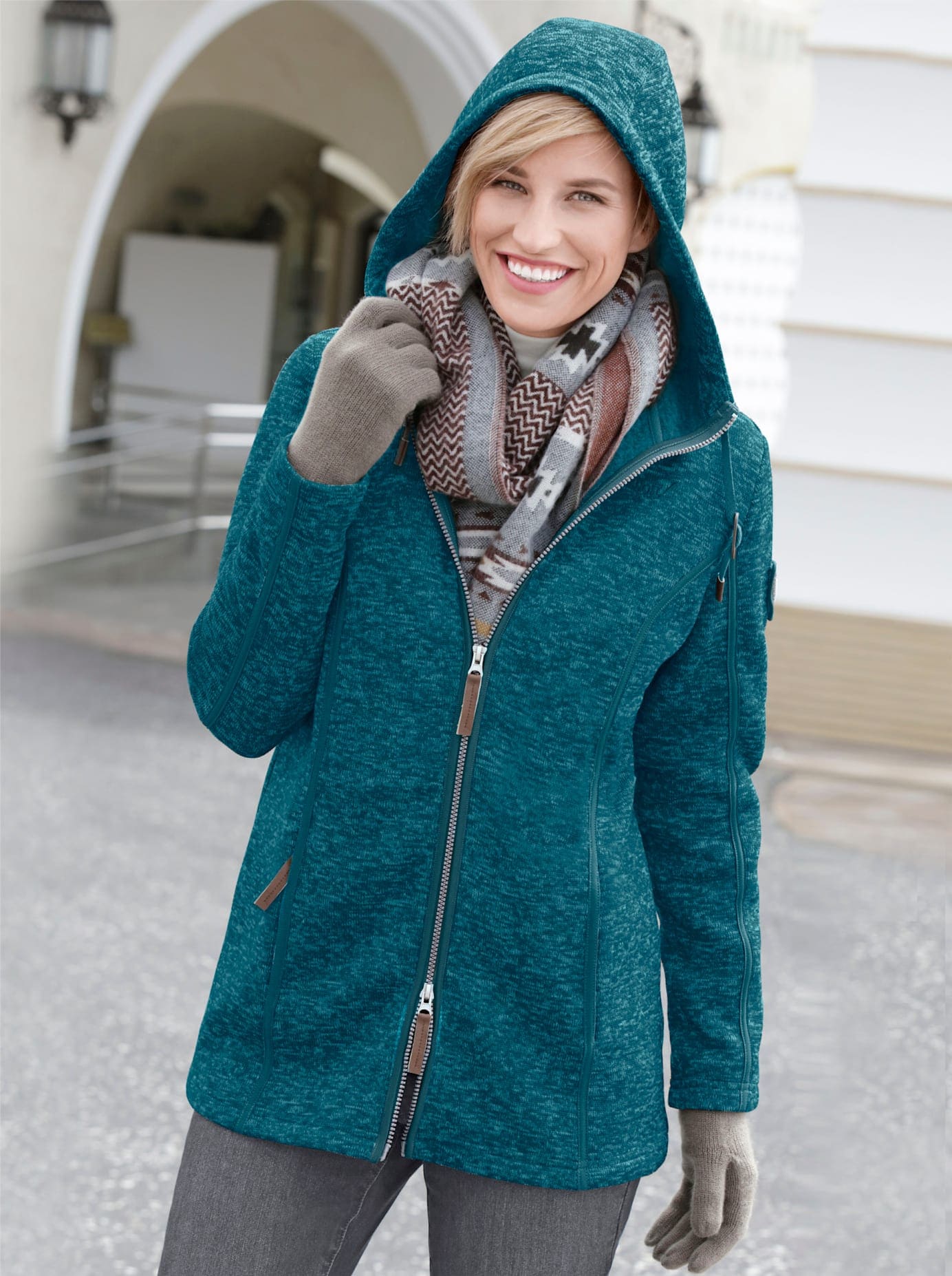 Casual Looks Kapuzenfleecejacke Casual Looks Kapuzenfleecejacke von Casual Looks