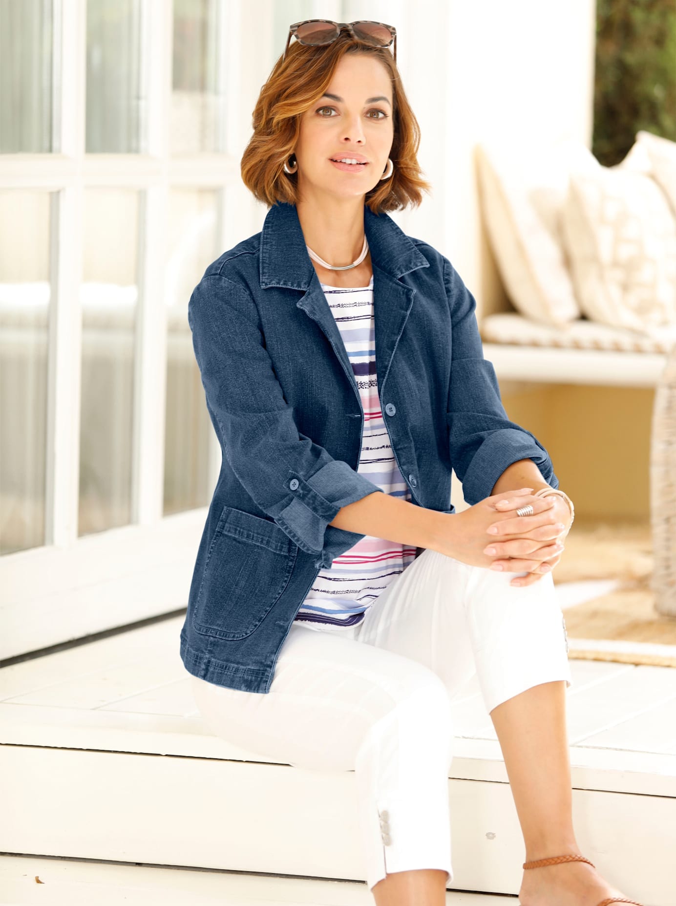 Casual Looks Jeansblazer »Jeans-Blazer« Casual Looks Jeansblazer »Jeans-Blazer« von Casual Looks