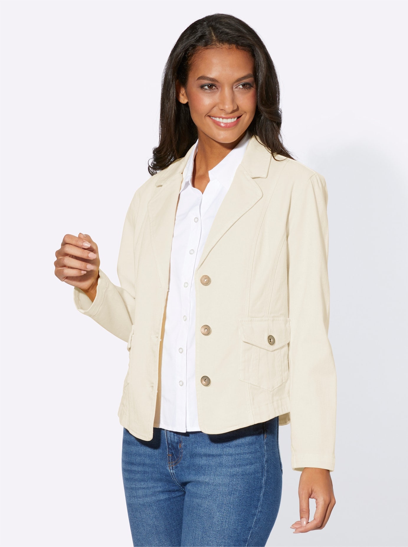 Casual Looks Jeansblazer »Jeans-Blazer« Casual Looks Jeansblazer »Jeans-Blazer« von Casual Looks