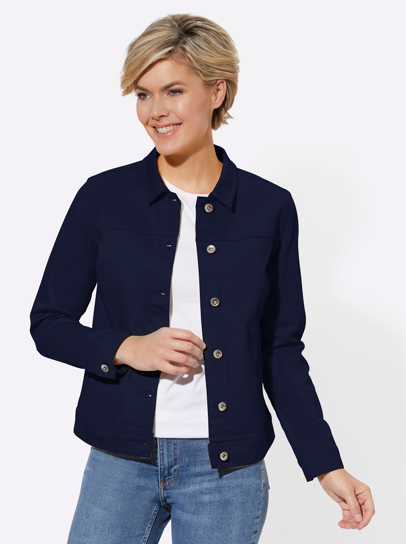 Casual Looks Jeansblazer »Jeans-Jacke« Casual Looks Jeansblazer »Jeans-Jacke« von Casual Looks