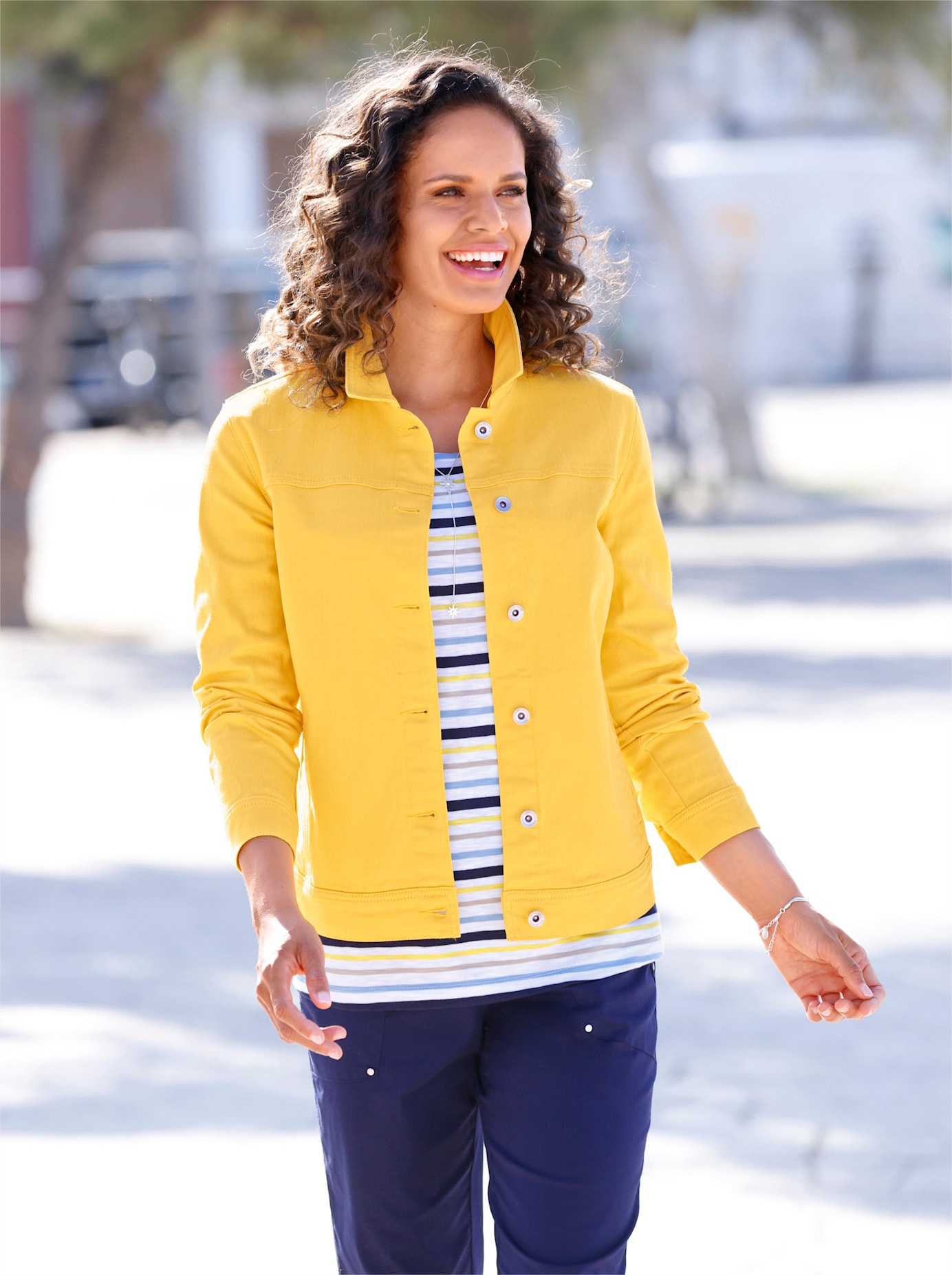 Casual Looks Jeansblazer »Jeans-Jacke« Casual Looks Jeansblazer »Jeans-Jacke« von Casual Looks