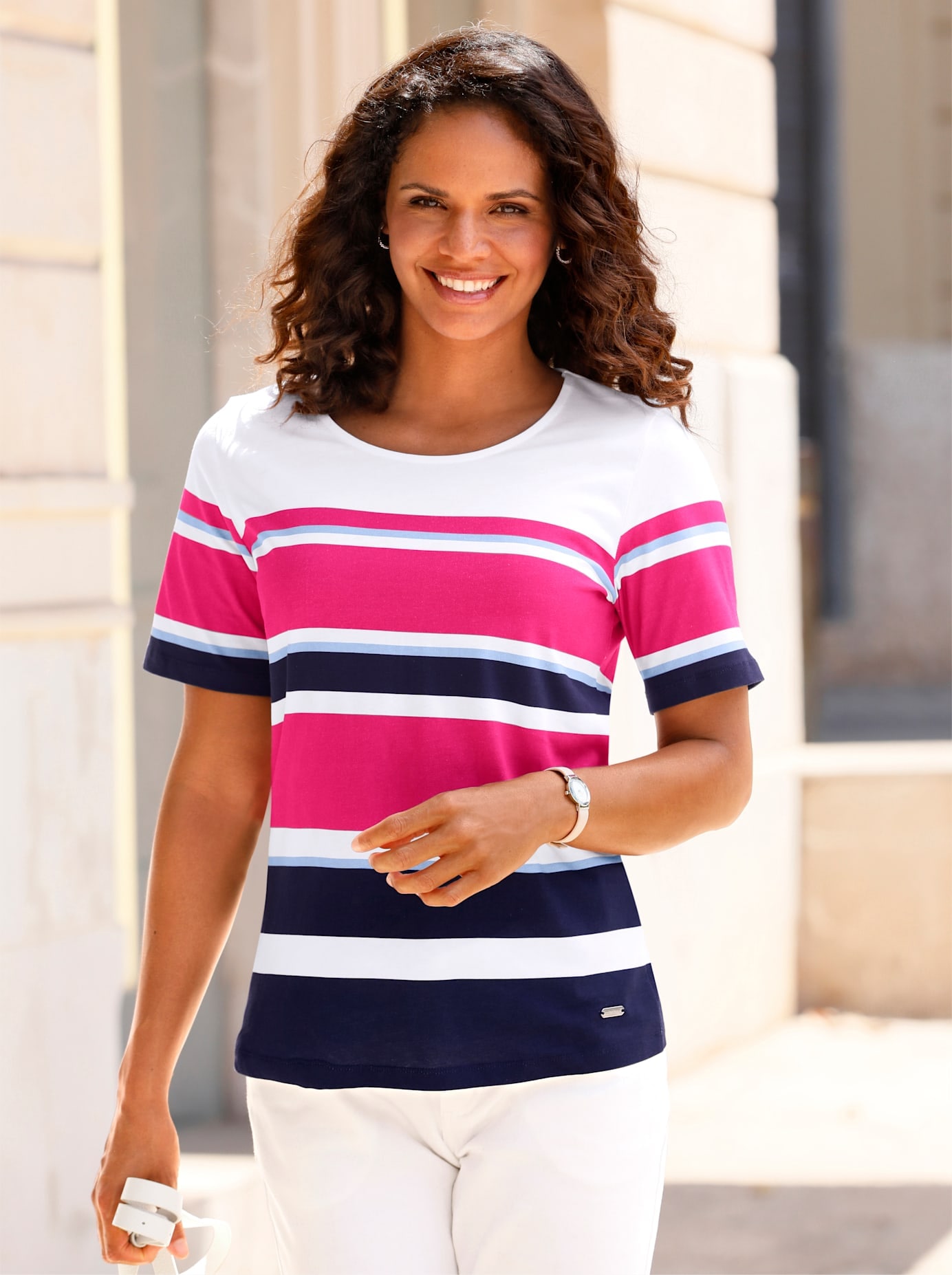 Casual Looks Kurzarmshirt »Ringelshirt« Casual Looks Kurzarmshirt »Ringelshirt« von Casual Looks
