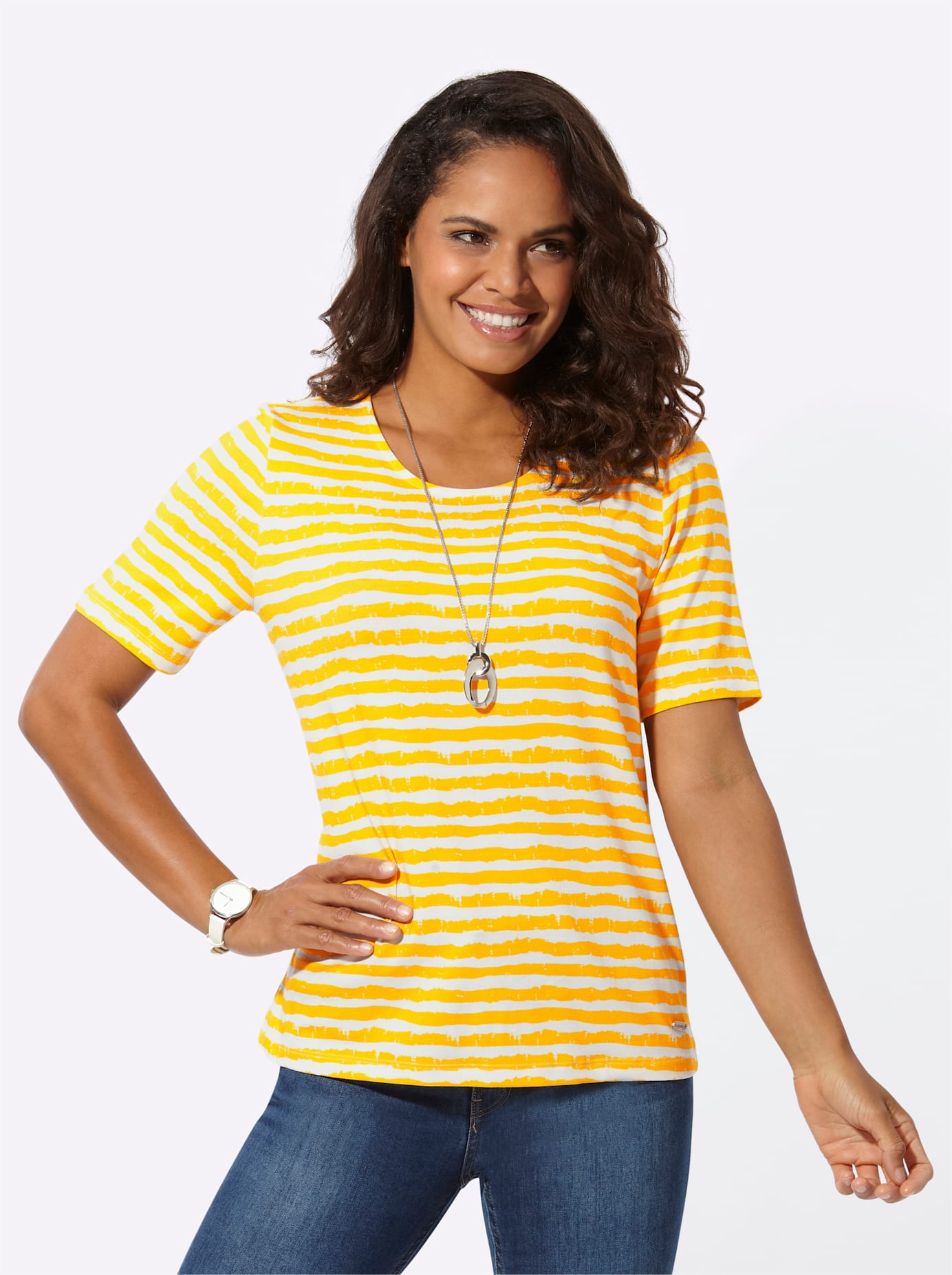 Casual Looks Kurzarmshirt »Ringelshirt« Casual Looks Kurzarmshirt »Ringelshirt« von Casual Looks