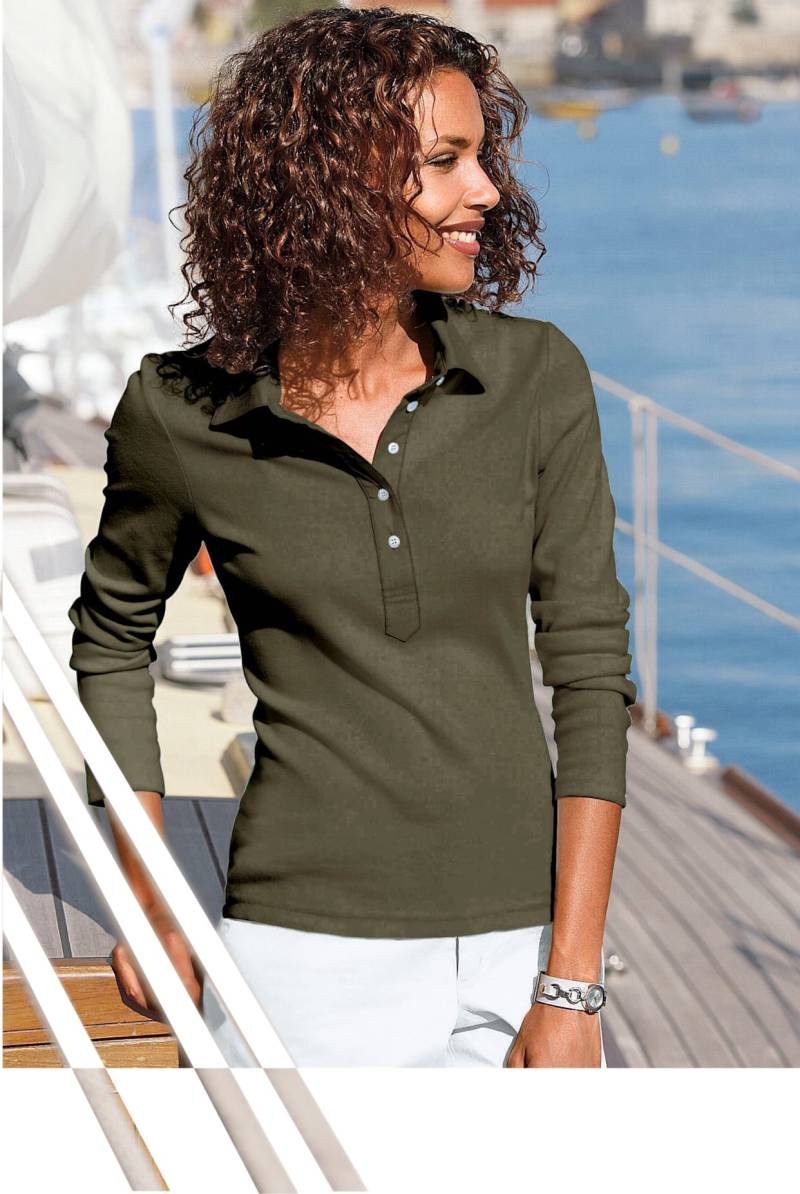 Casual Looks Langarm-Poloshirt »Poloshirt« von Casual Looks