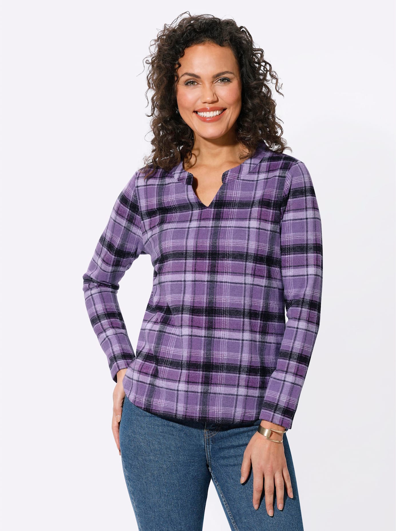 Casual Looks Langarmshirt »Jacquard-Shirt« Casual Looks Langarmshirt »Jacquard-Shirt« von Casual Looks