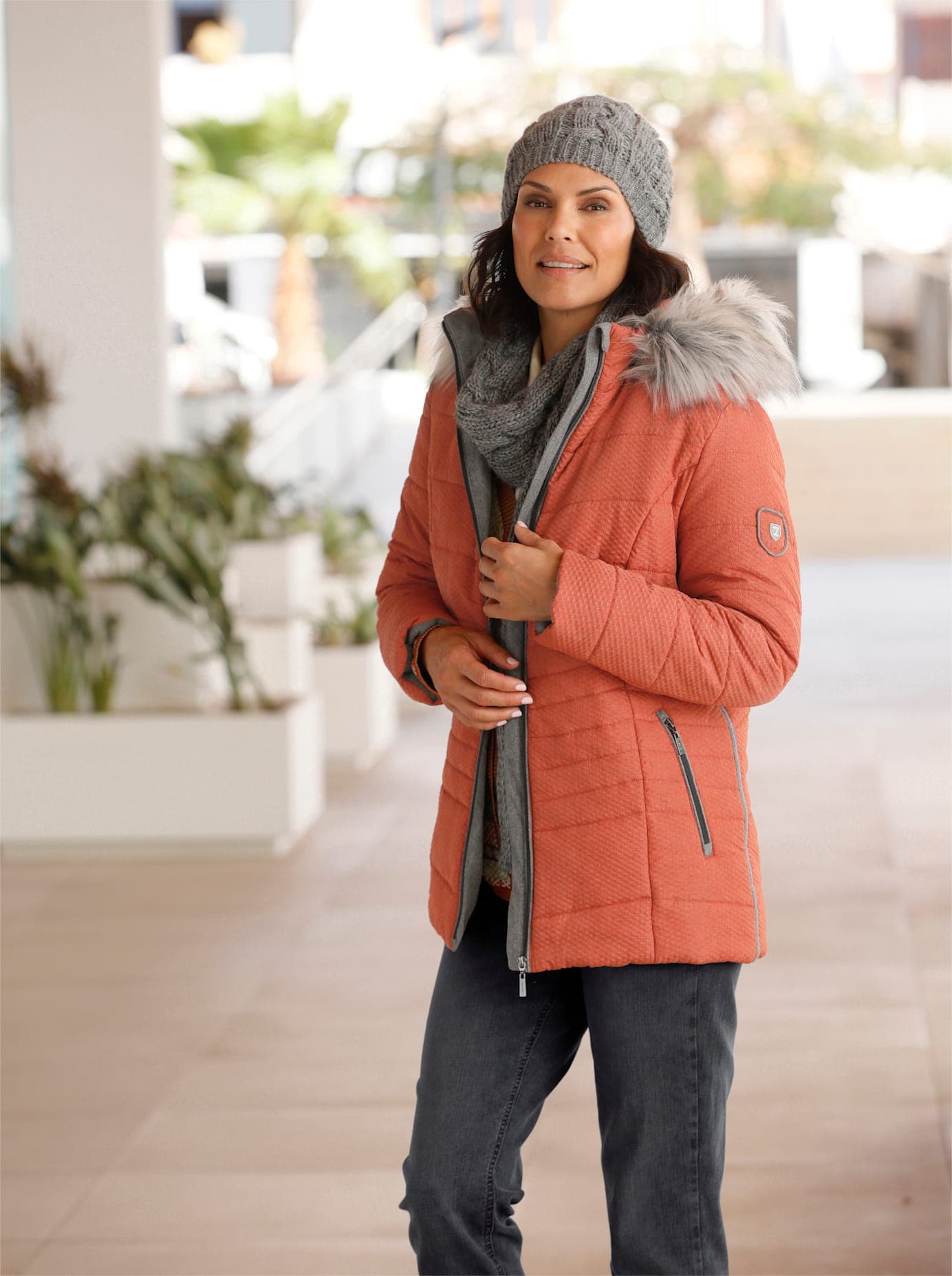 Casual Looks Langjacke, mit Kapuze von Casual Looks