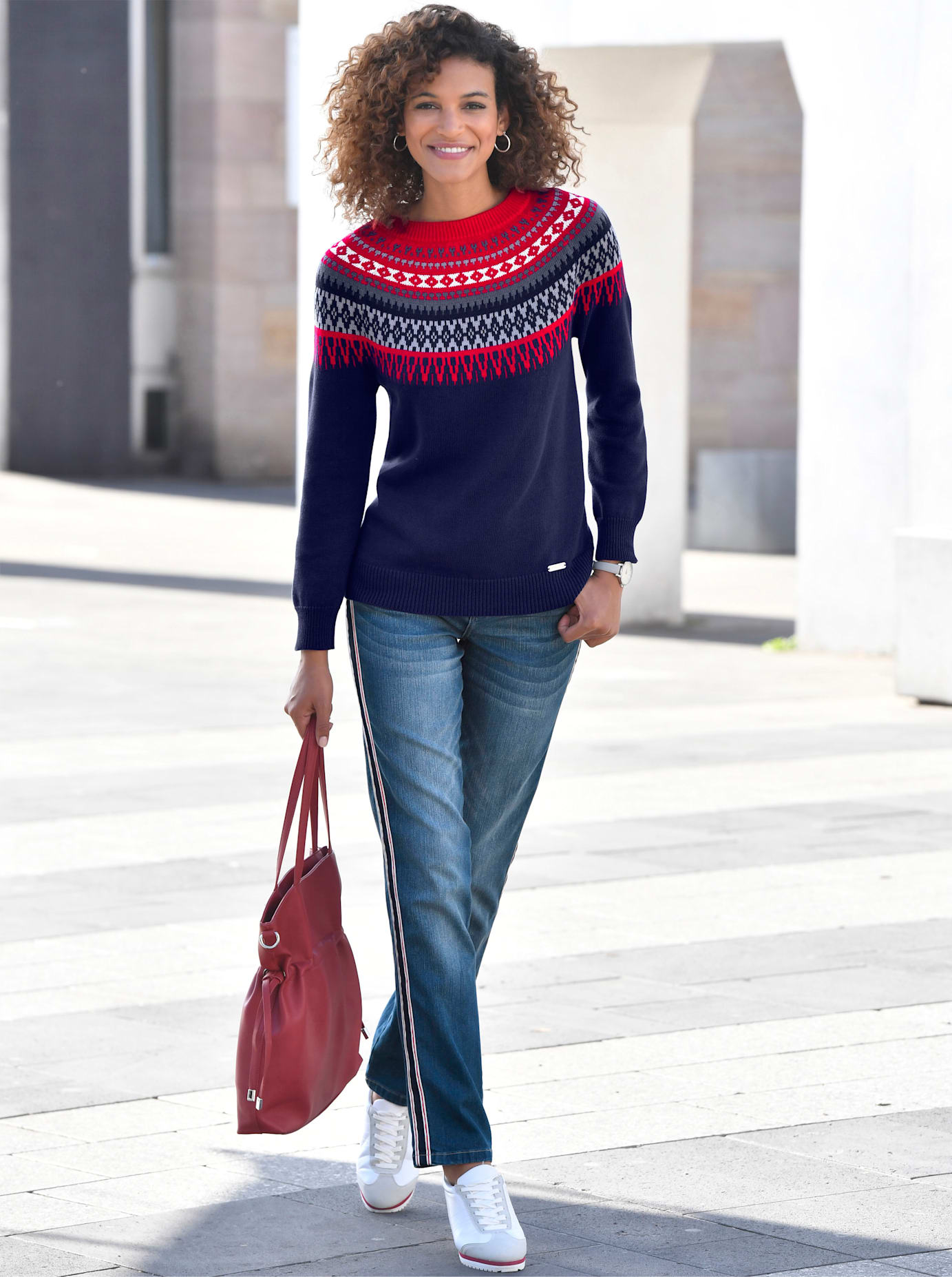 Casual Looks Norwegerpullover »Pullover« von Casual Looks