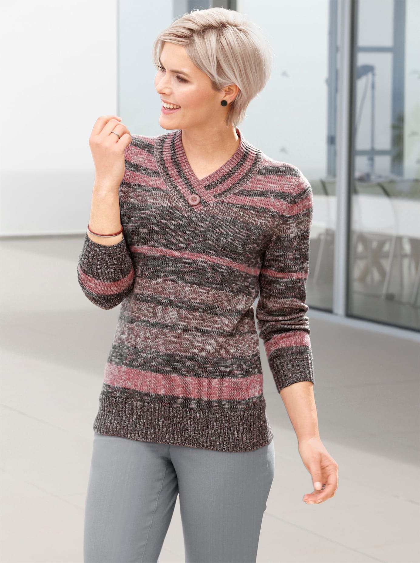 Casual Looks V-Ausschnitt-Pullover »Pullover« Casual Looks V-Ausschnitt-Pullover »Pullover« von Casual Looks