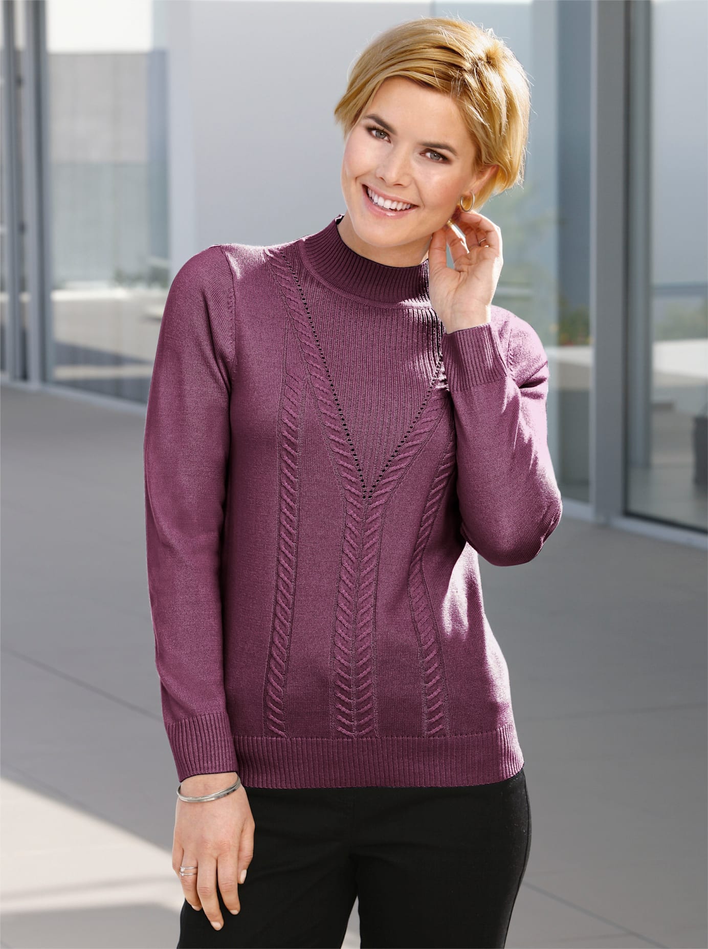 Casual Looks Stehkragenpullover »Pullover« Casual Looks Stehkragenpullover »Pullover« von Casual Looks