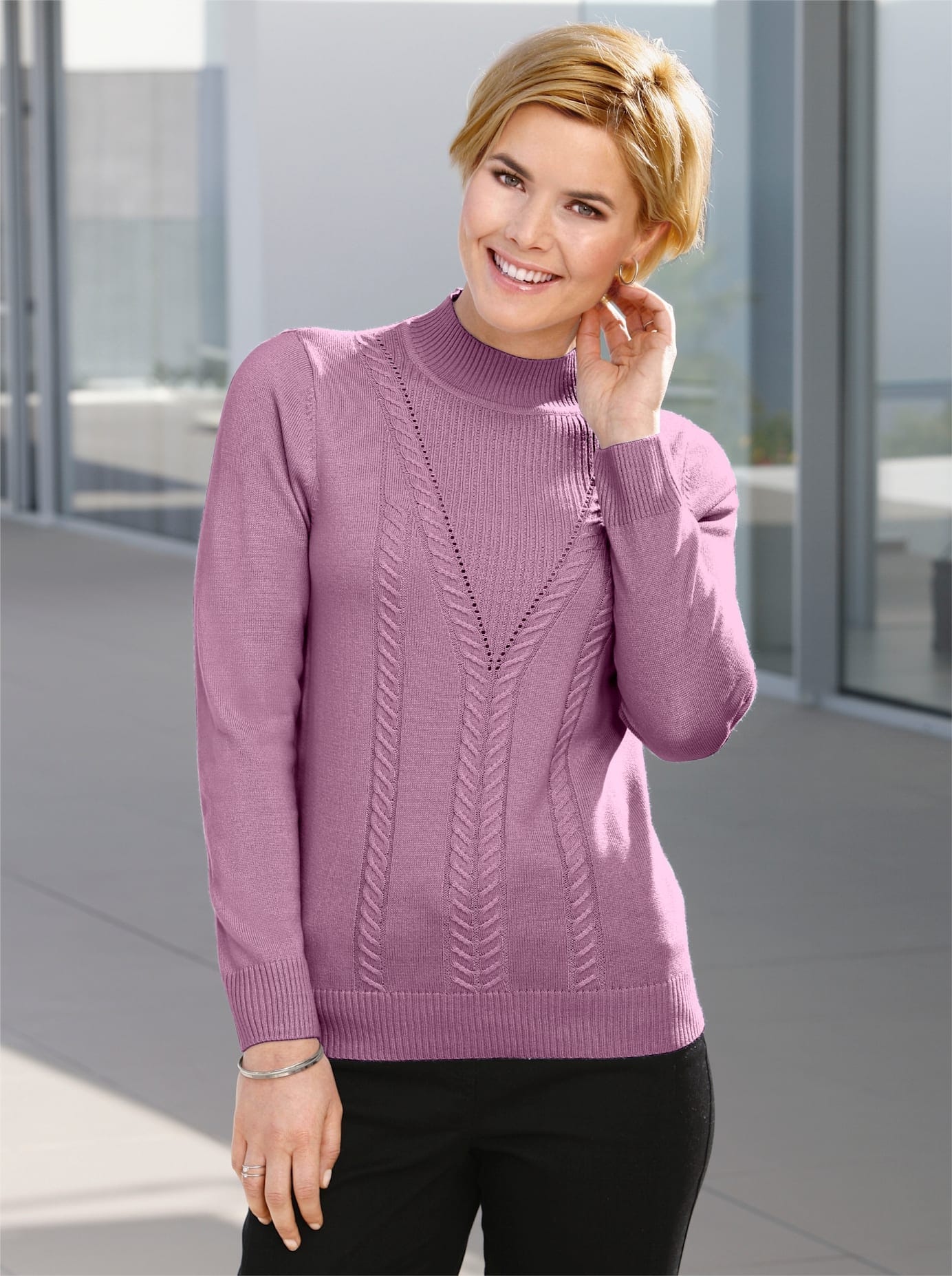 Casual Looks Stehkragenpullover »Pullover« Casual Looks Stehkragenpullover »Pullover« von Casual Looks
