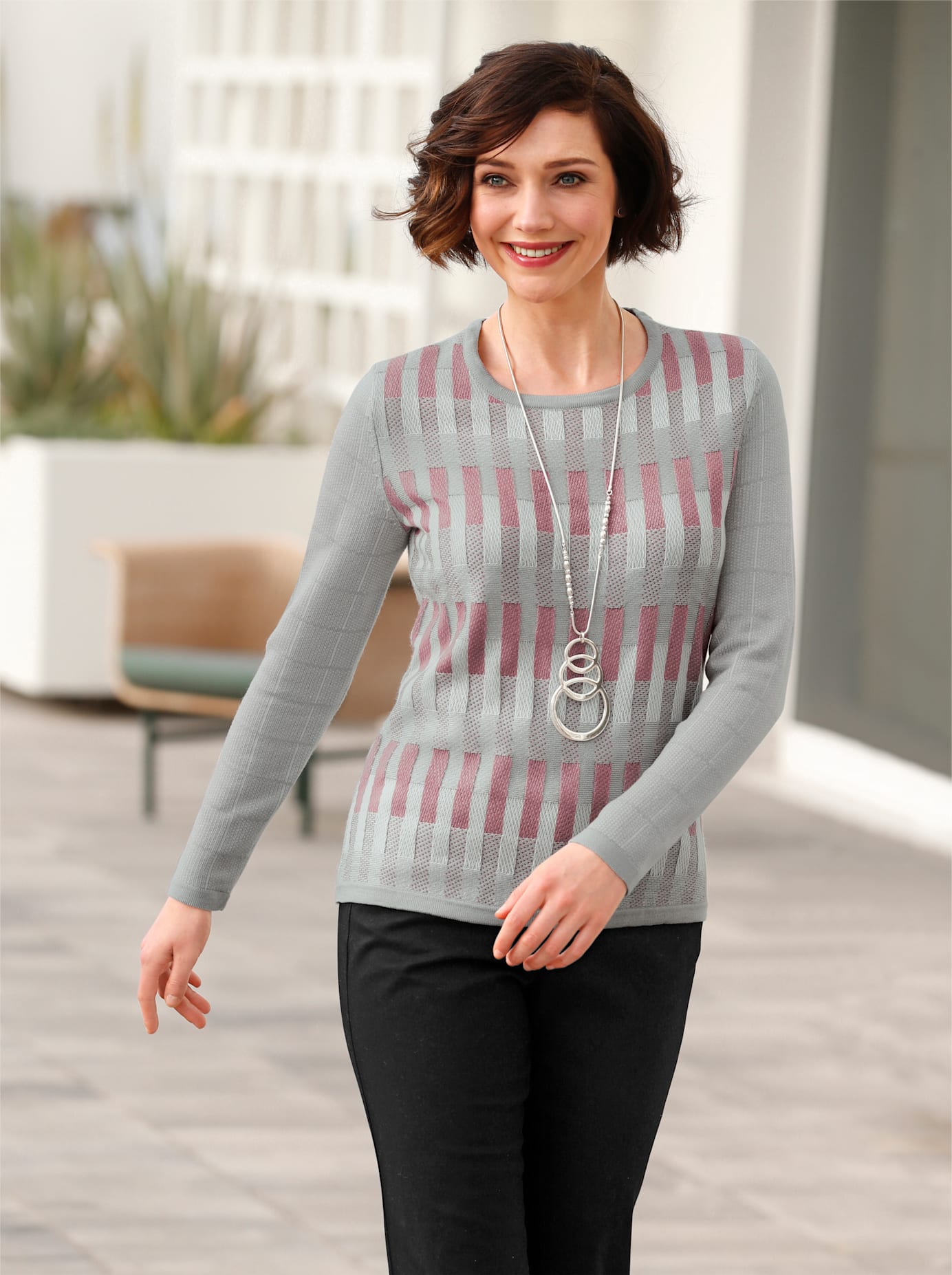 Casual Looks Rundhalspullover »Pullover« von Casual Looks