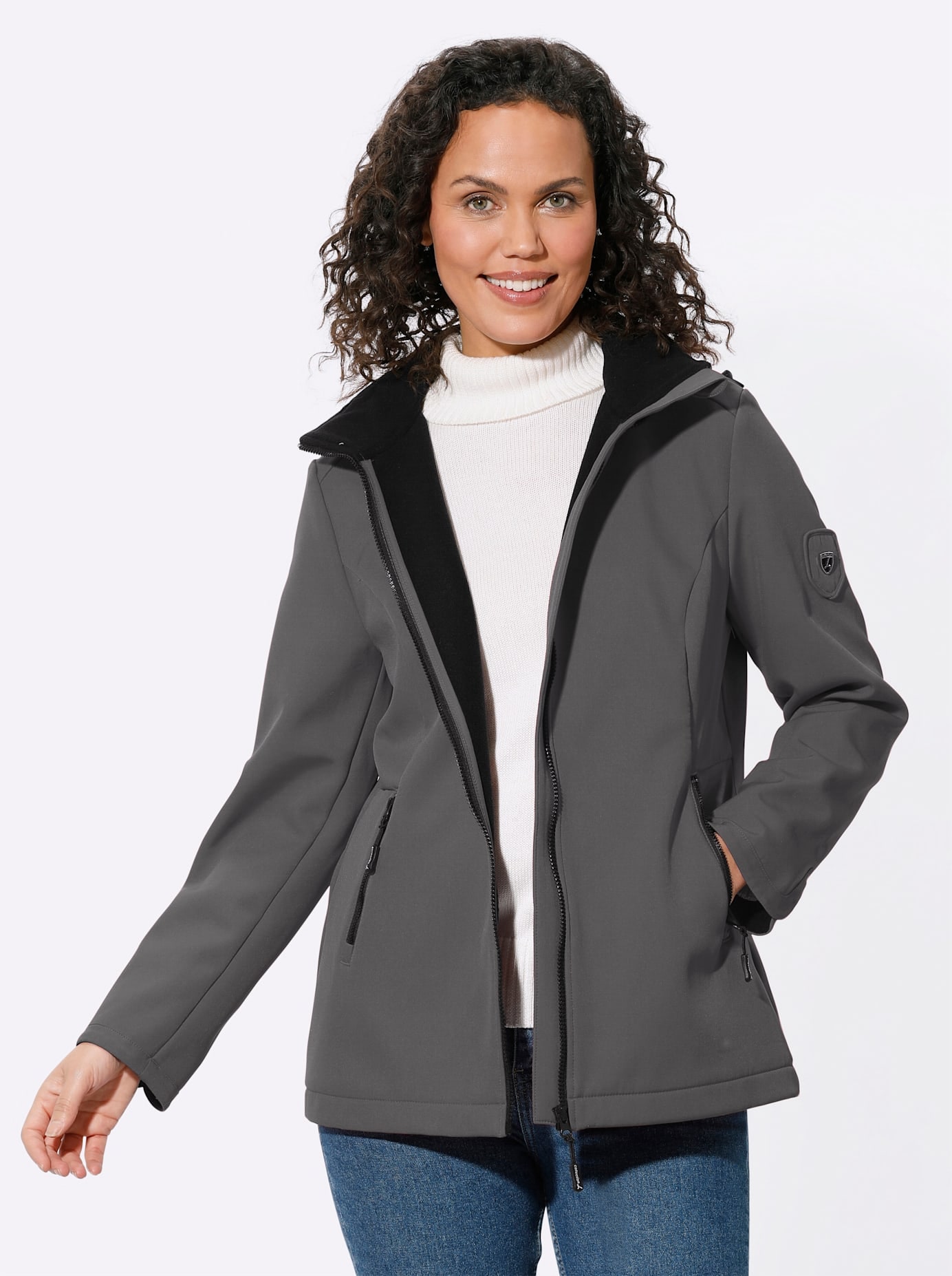 Casual Looks Softshelljacke, mit Kapuze Casual Looks Softshelljacke, mit Kapuze von Casual Looks