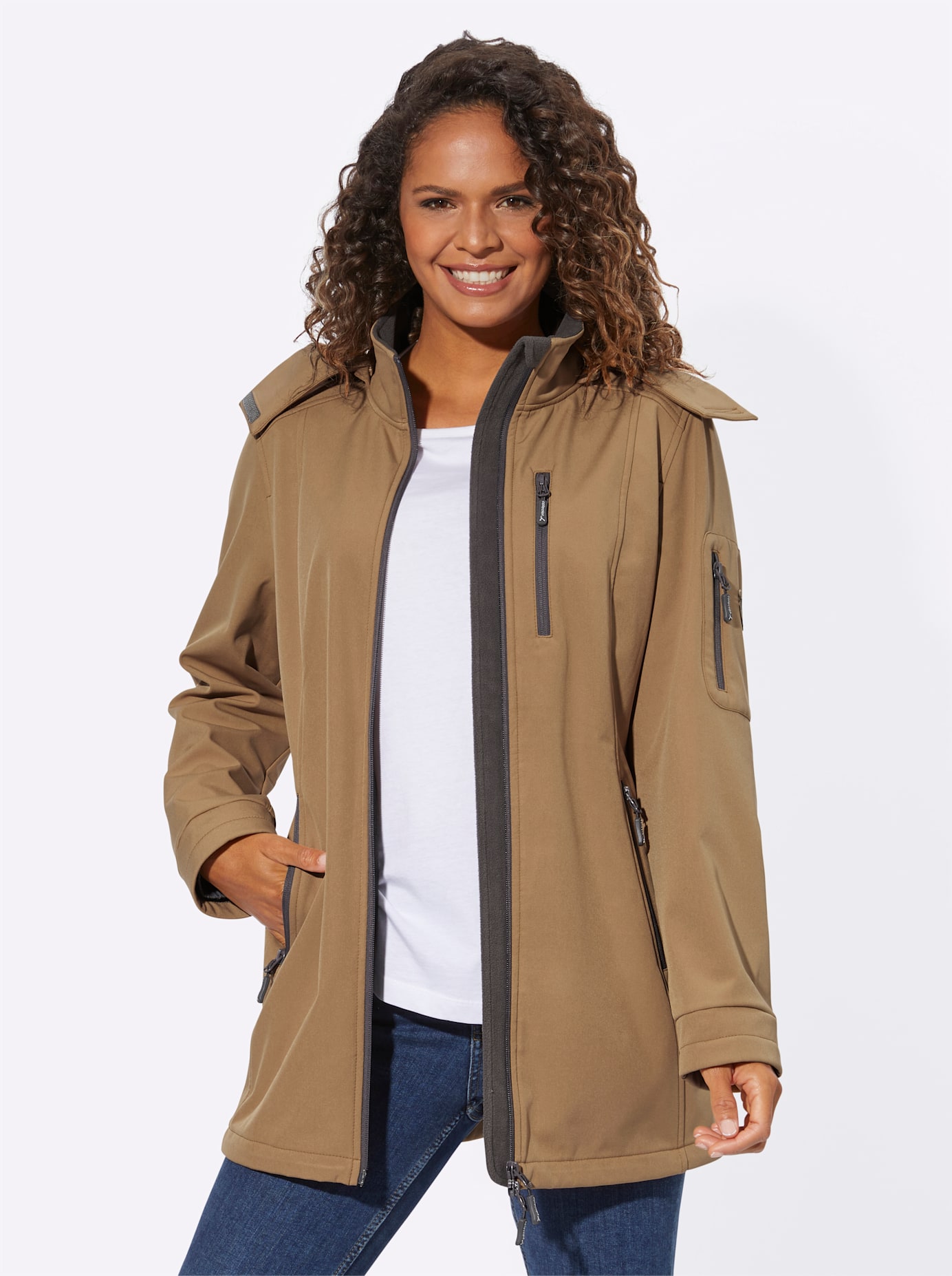 Casual Looks Softshelljacke, mit Kapuze von Casual Looks