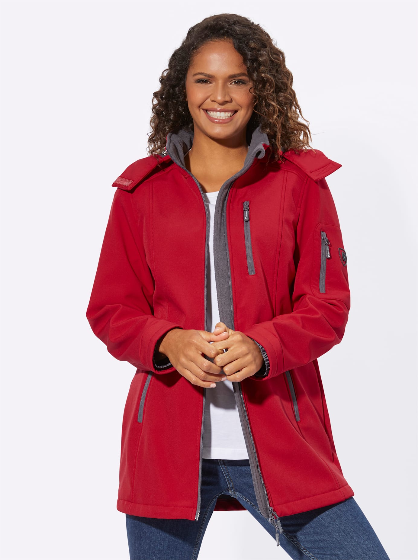 Casual Looks Softshelljacke, mit Kapuze Casual Looks Softshelljacke, mit Kapuze von Casual Looks