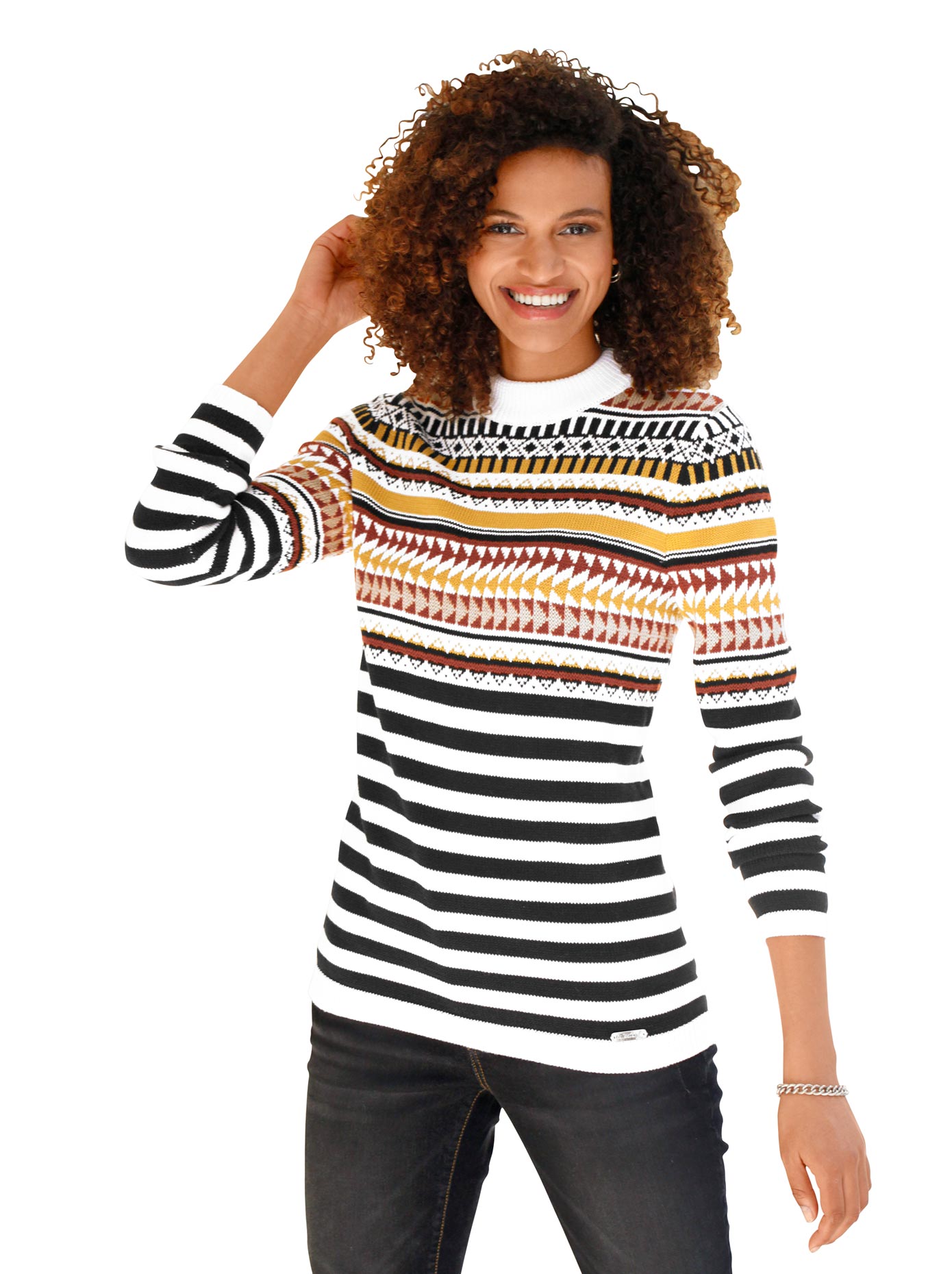 Casual Looks Stehkragenpullover »Pullover« von Casual Looks