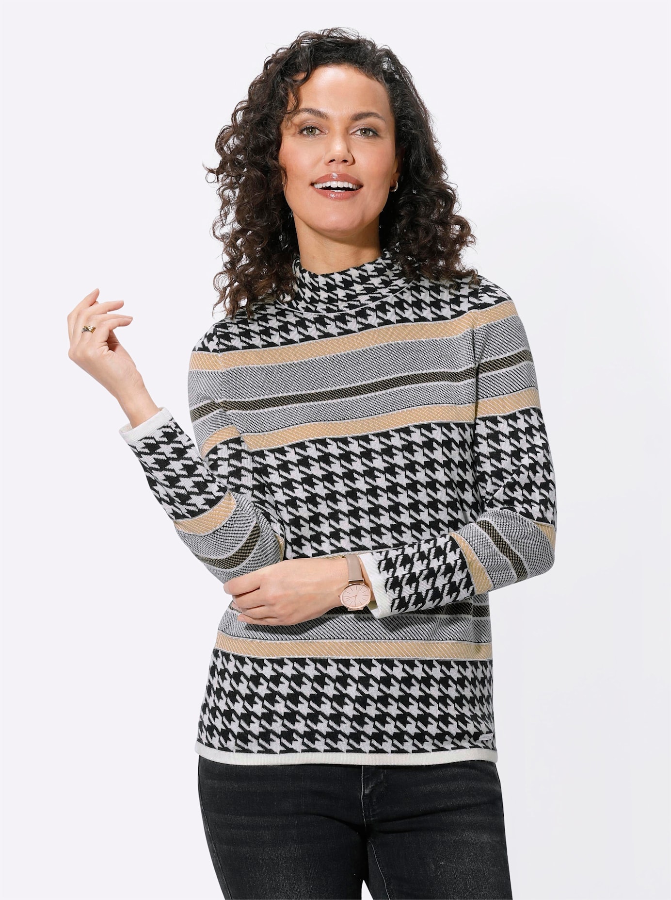 Casual Looks Stehkragenpullover »Pullover« von Casual Looks