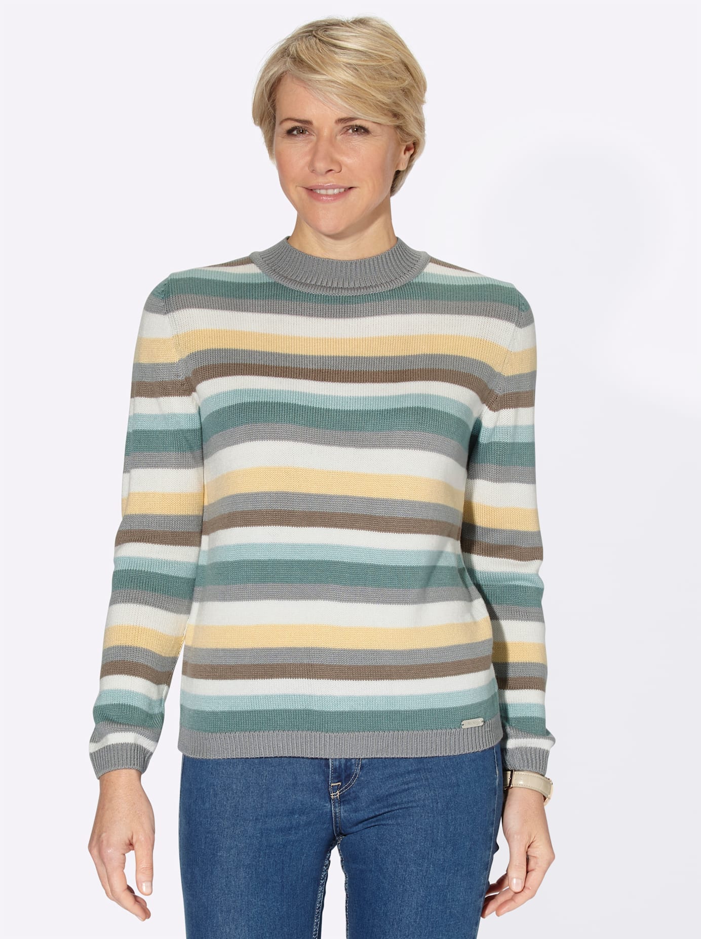 Casual Looks Stehkragenpullover »Pullover« Casual Looks Stehkragenpullover »Pullover« von Casual Looks