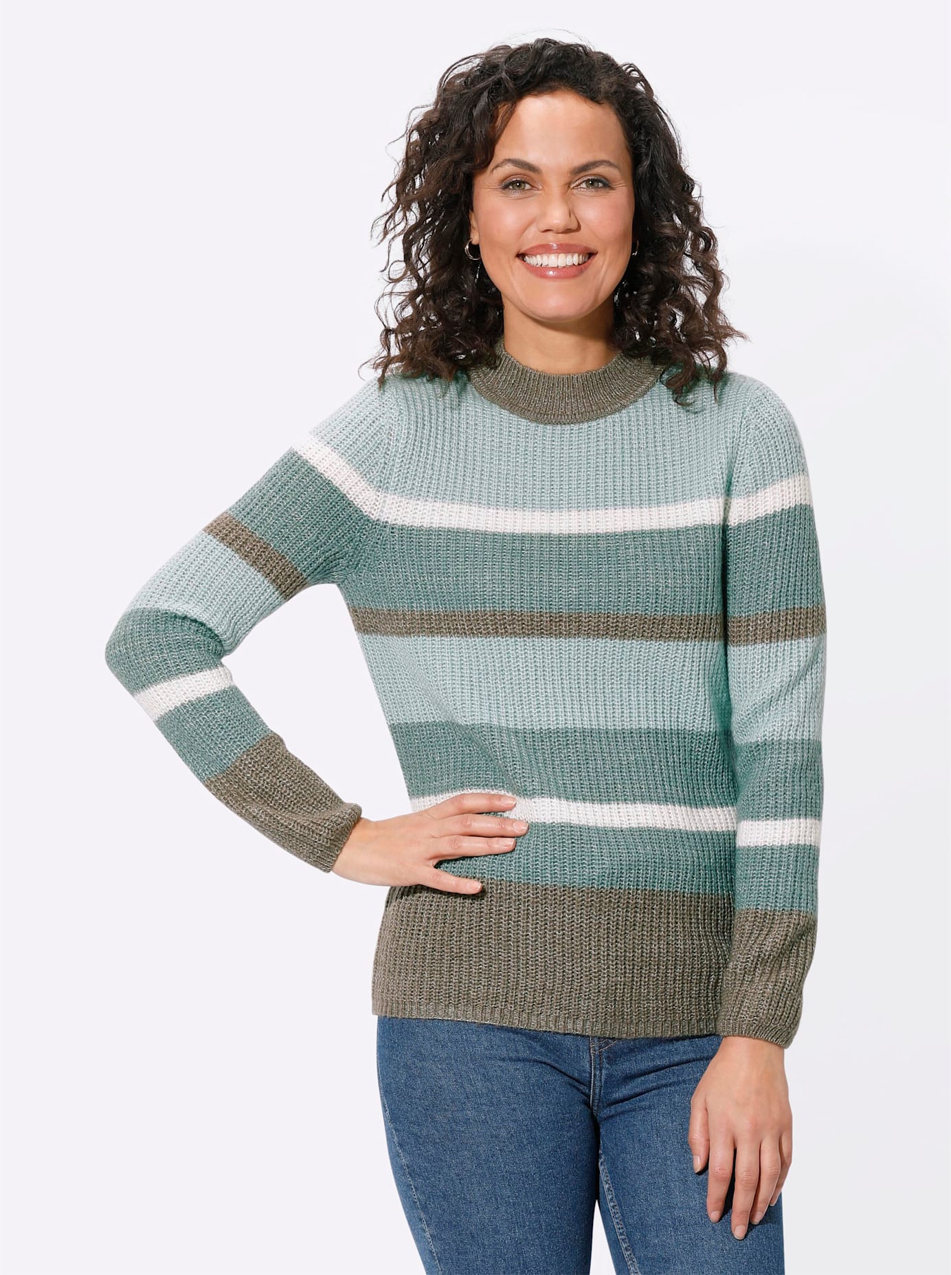 Casual Looks Stehkragenpullover »Pullover« Casual Looks Stehkragenpullover »Pullover« von Casual Looks