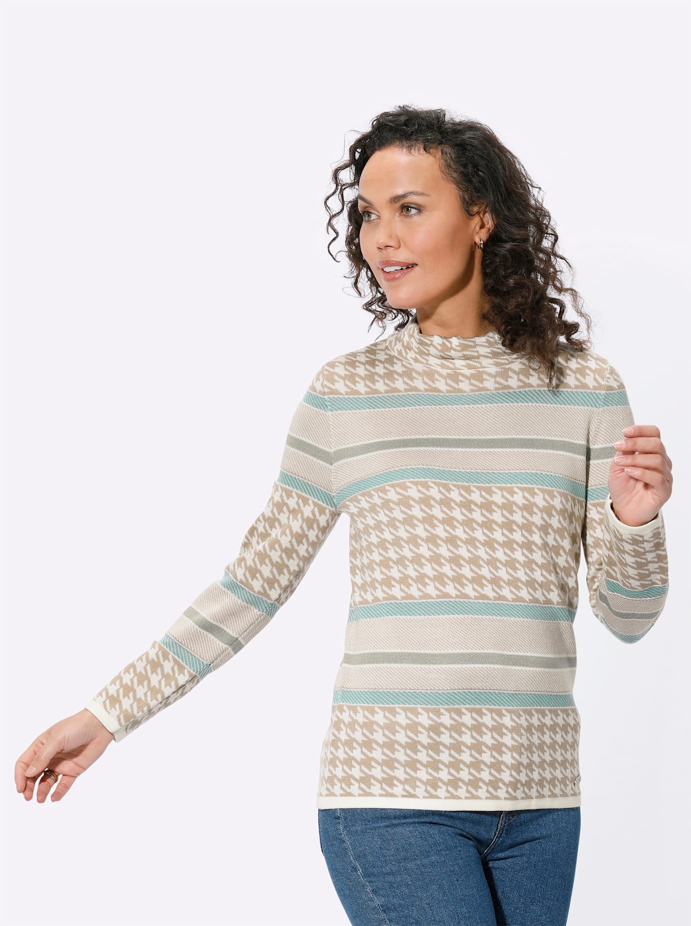 Casual Looks Stehkragenpullover »Pullover« Casual Looks Stehkragenpullover »Pullover« von Casual Looks