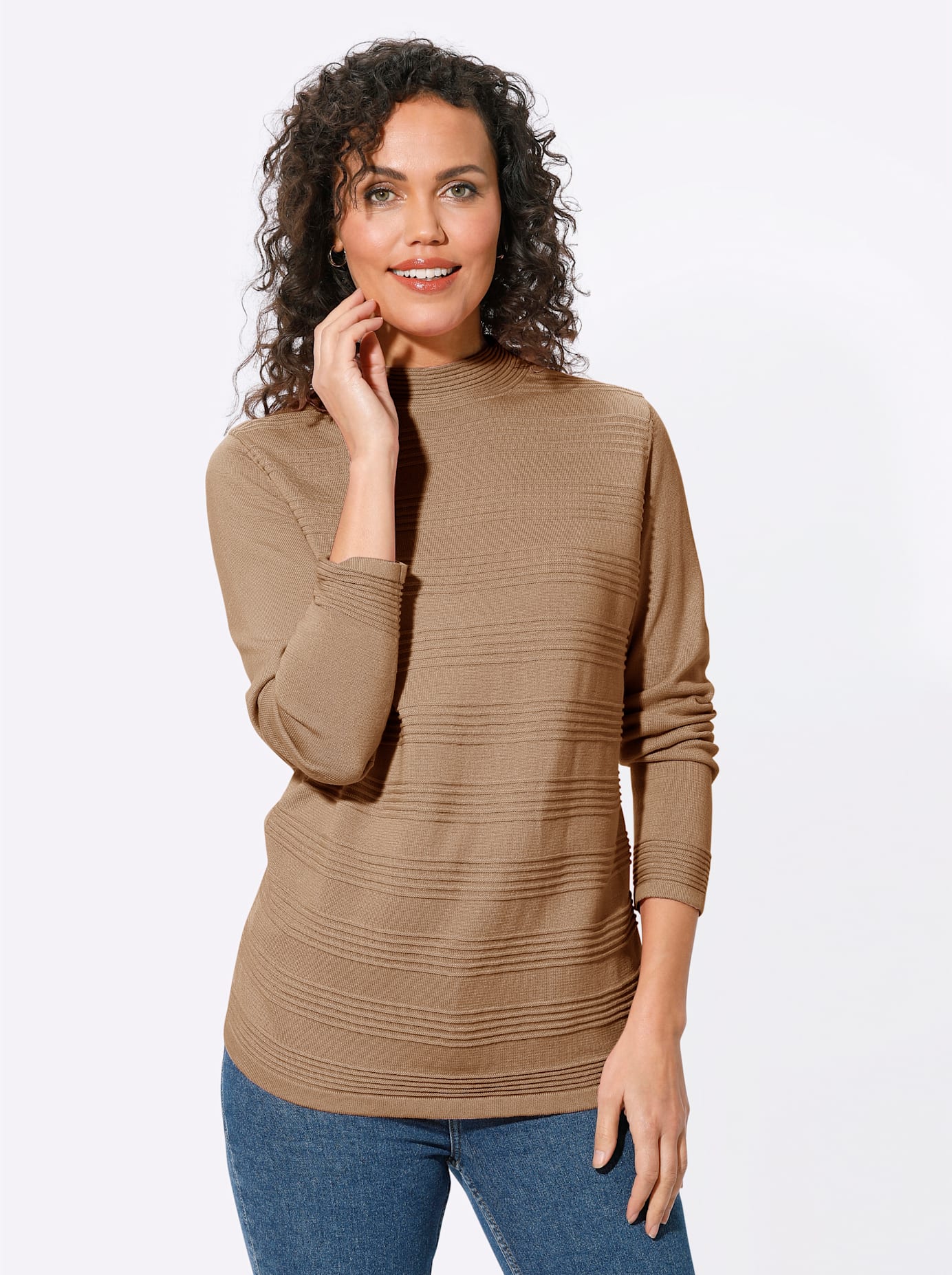 Casual Looks Stehkragenpullover »Stehkragen-Pullover« Casual Looks Stehkragenpullover »Stehkragen-Pullover« von Casual Looks