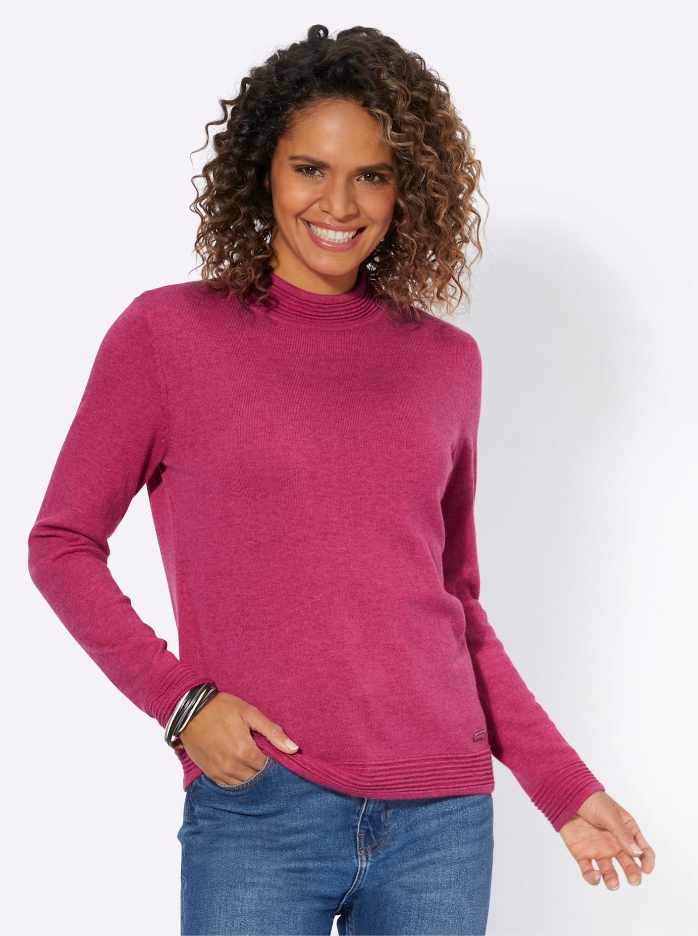 Casual Looks Stehkragenpullover »Stehkragen-Pullover« Casual Looks Stehkragenpullover »Stehkragen-Pullover« von Casual Looks