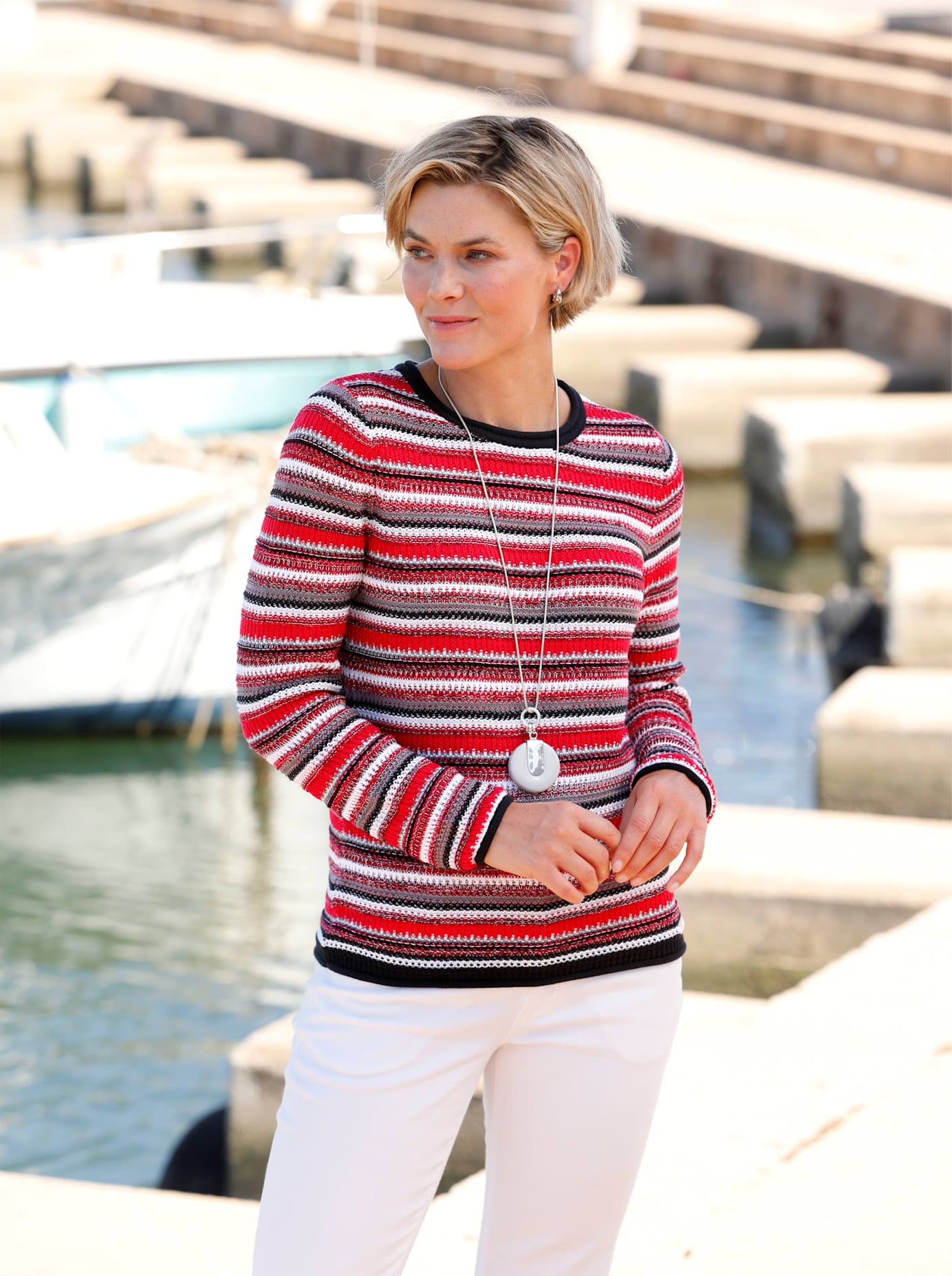 Casual Looks Strickpullover »Streifenpullover« Casual Looks Strickpullover »Streifenpullover« von Casual Looks