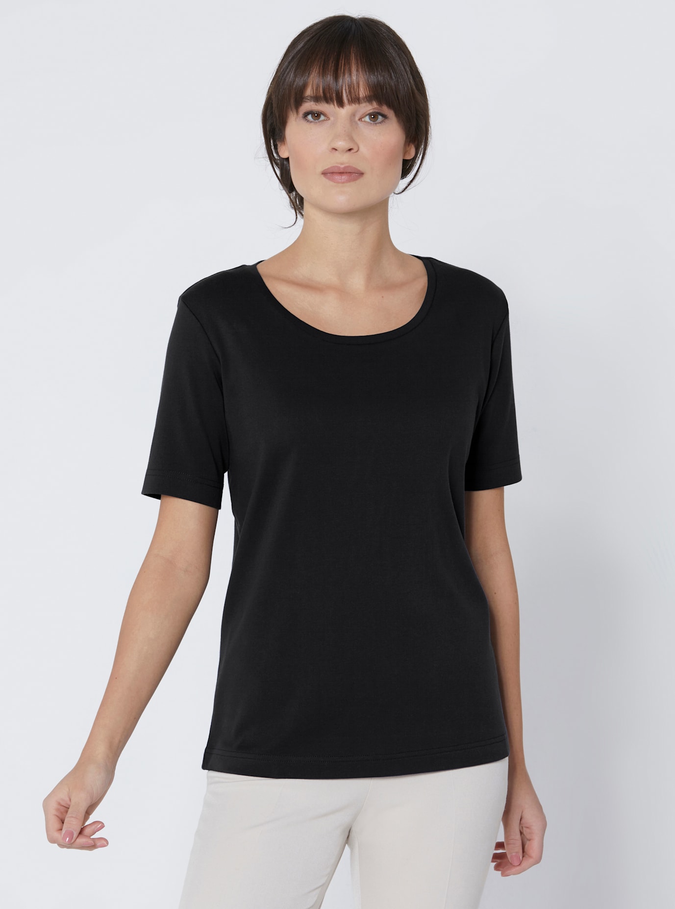 CREATION L PREMIUM Rundhalsshirt »Baumwoll-Shirt« CREATION L PREMIUM Rundhalsshirt »Baumwoll-Shirt« von CREATION L PREMIUM