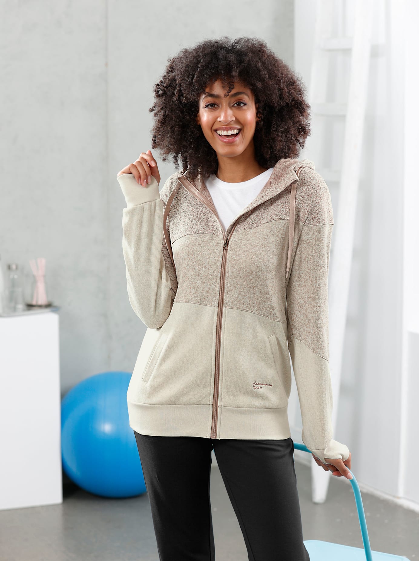 Catamaran Strickfleecejacke, mit Kapuze Catamaran Strickfleecejacke, mit Kapuze von Catamaran