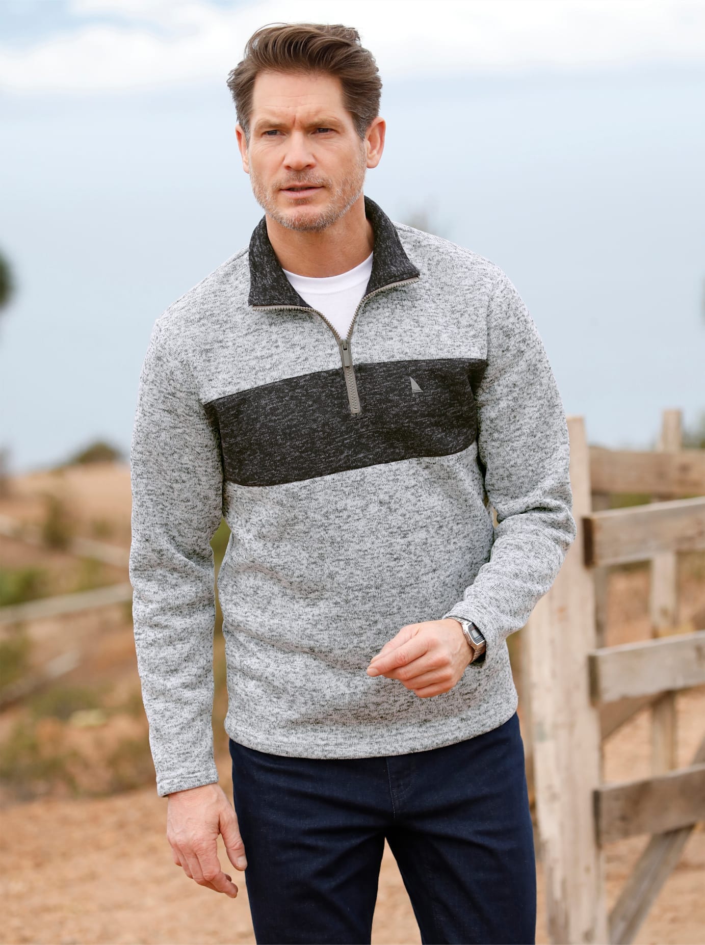 Fleeceshirt »Strickfleece-Shirt« Fleeceshirt »Strickfleece-Shirt« von Catamaran