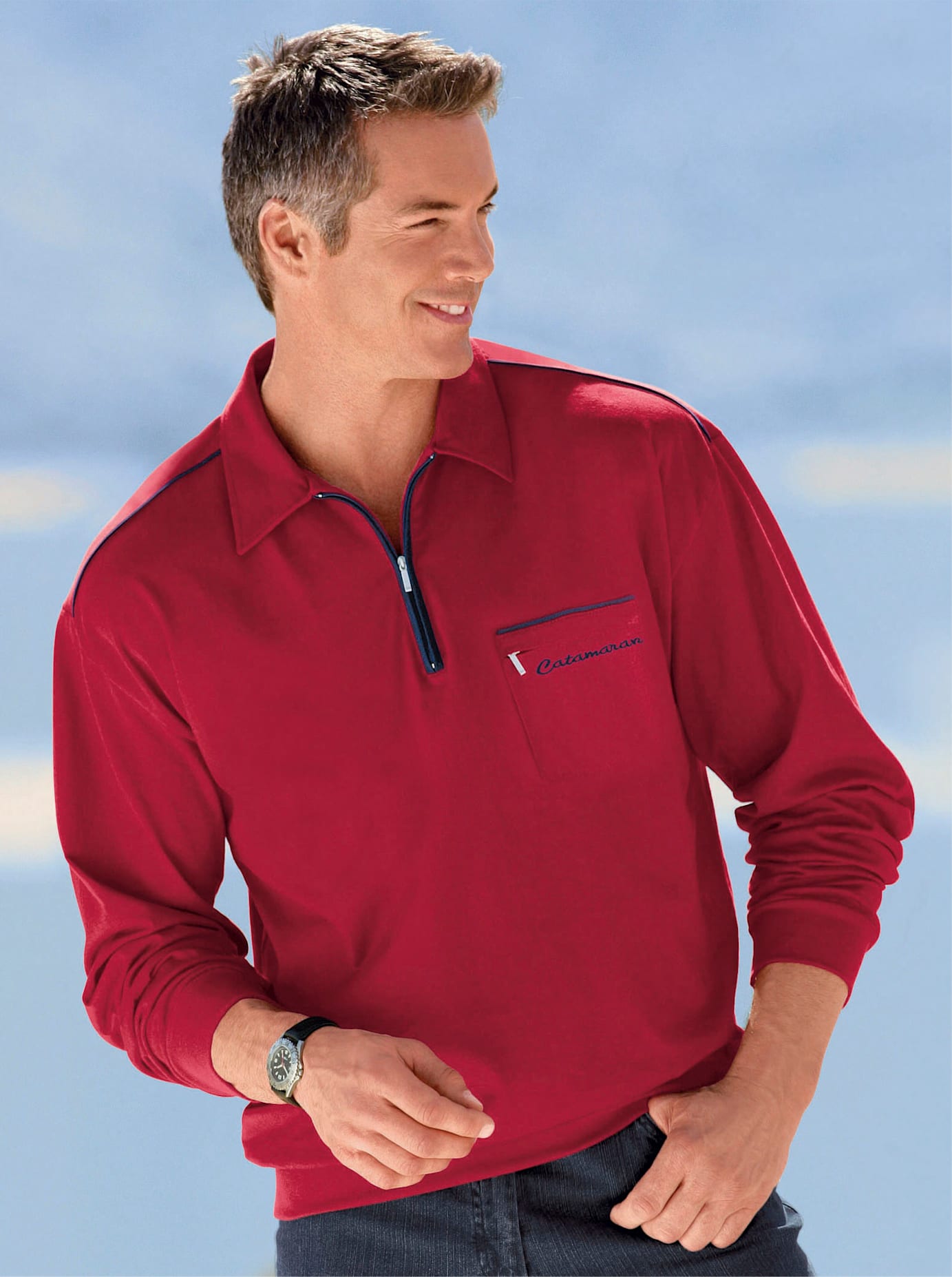 Poloshirt »Langarm-Poloshirt« von Catamaran