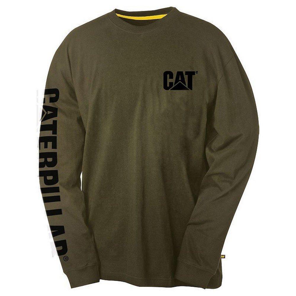 Tshirt Mit Logo, Langärmlig Herren Grün 4XL von Caterpillar