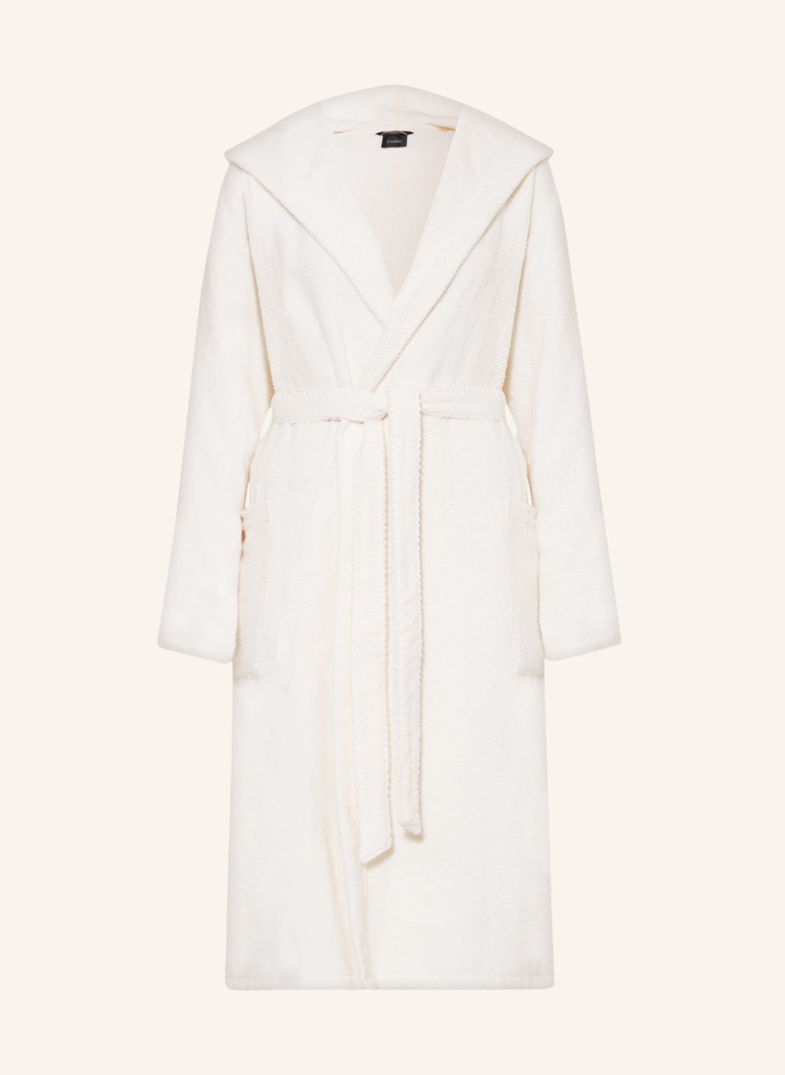 Cawö Damen-Bademantel Pure Mit Kapuze beige Cawö Damen-Bademantel Pure Mit Kapuze beige von Cawö