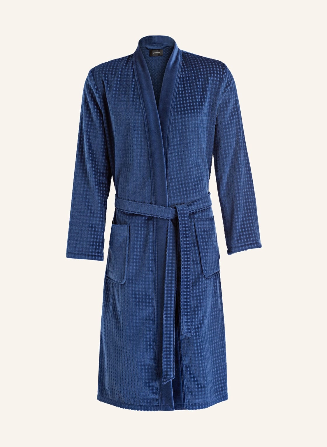 Cawö Herren-Bademantel blau Cawö Herren-Bademantel blau von Cawö