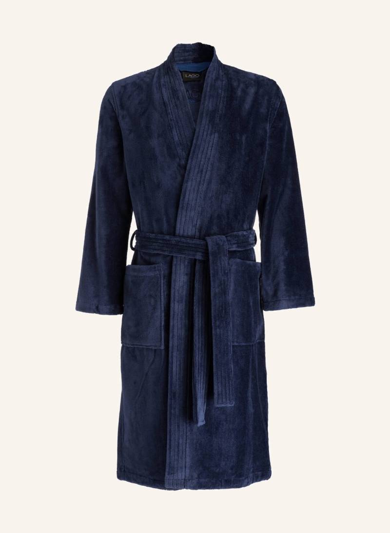 Cawö Herren-Bademantel blau Cawö Herren-Bademantel blau von Cawö