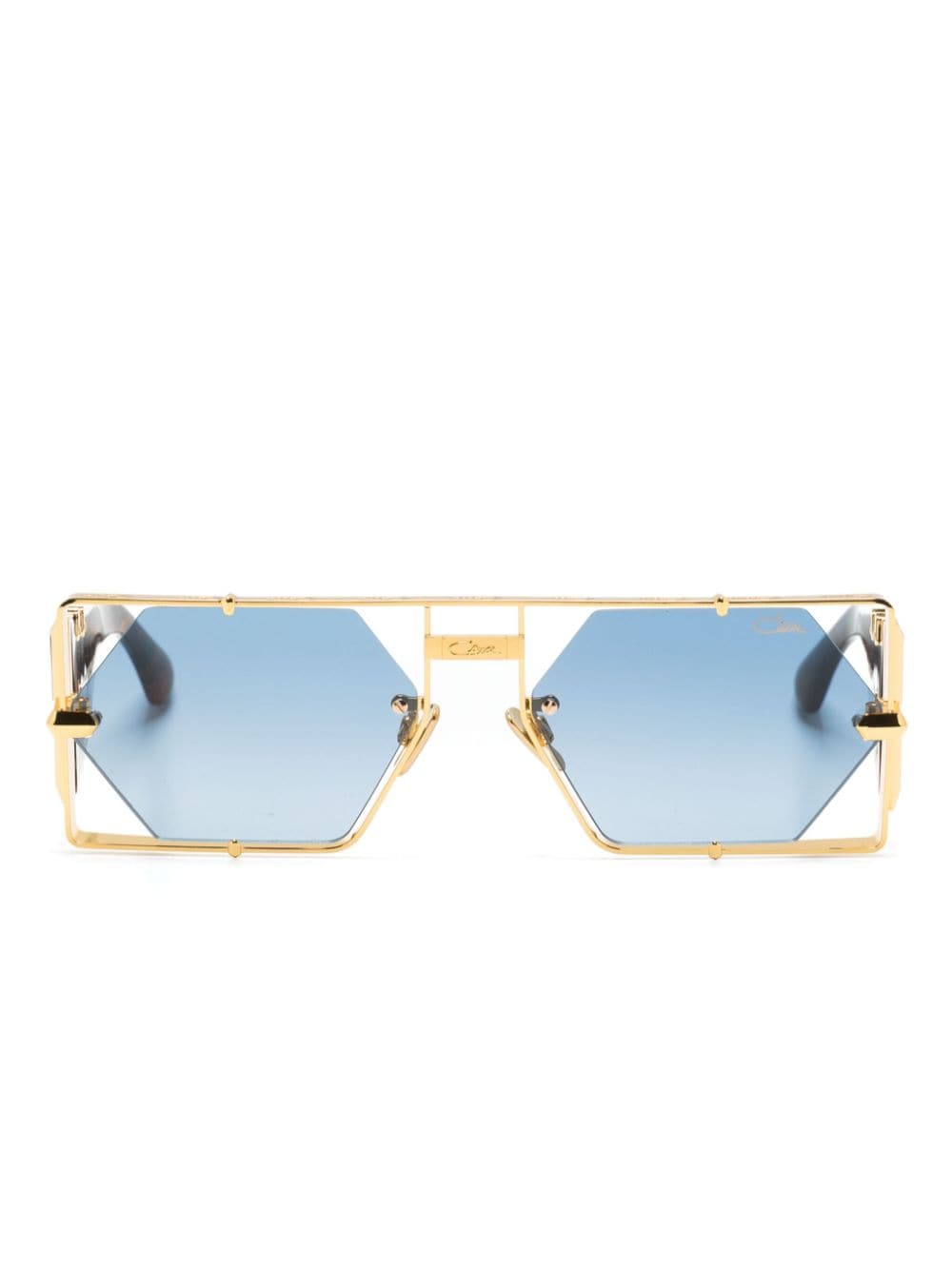 Cazal 004 geometric-frame sunglasses - Gold von Cazal