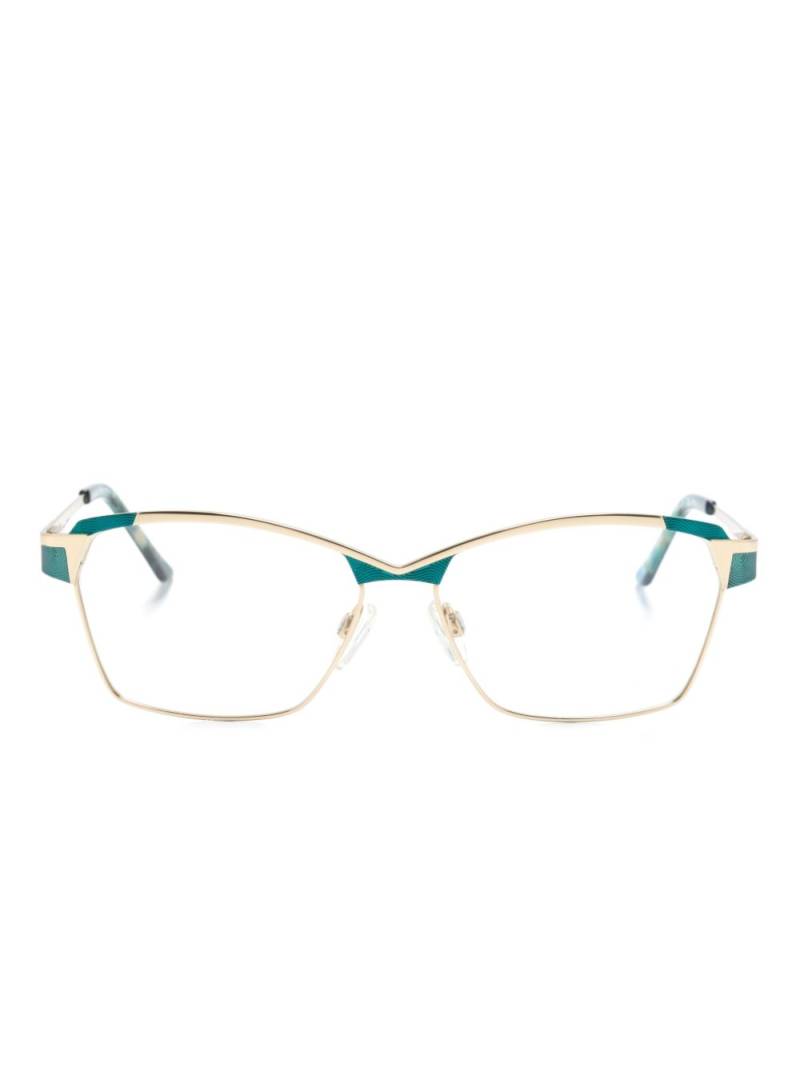 Cazal rectangle-frame glasses - Green von Cazal