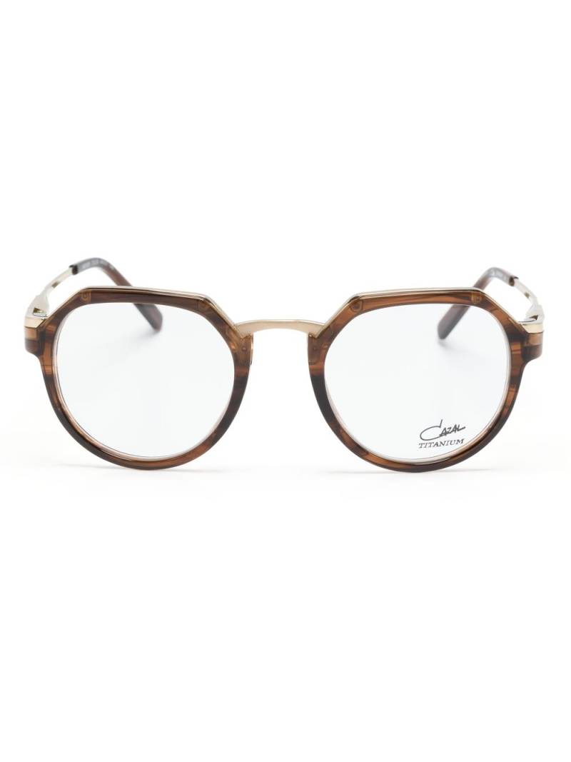 Cazal tortoiseshell-effect round-frame glasses - Brown von Cazal