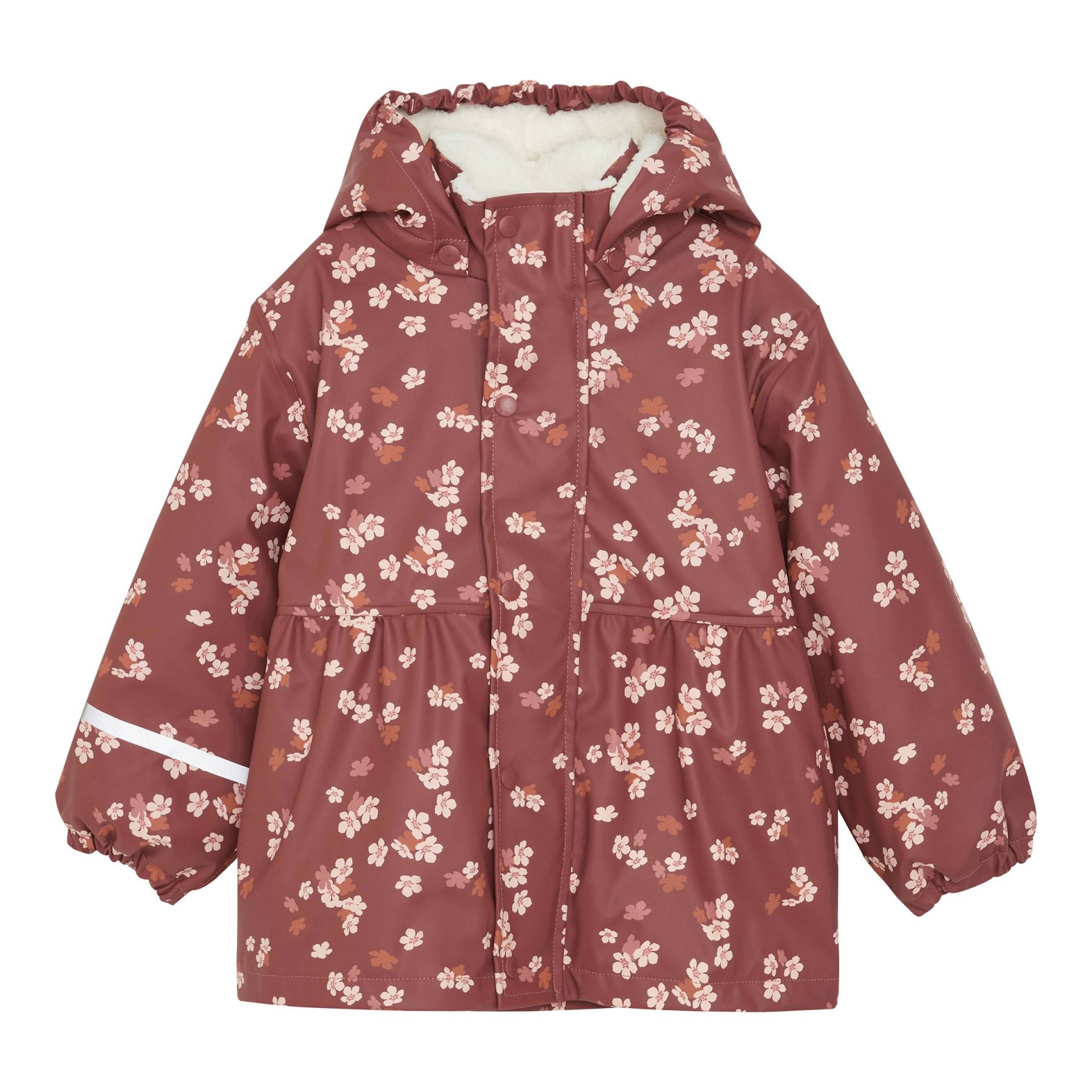 Regenjacke mit abnehmbarer Kapuze Blumen gefüttert von CeLaVi