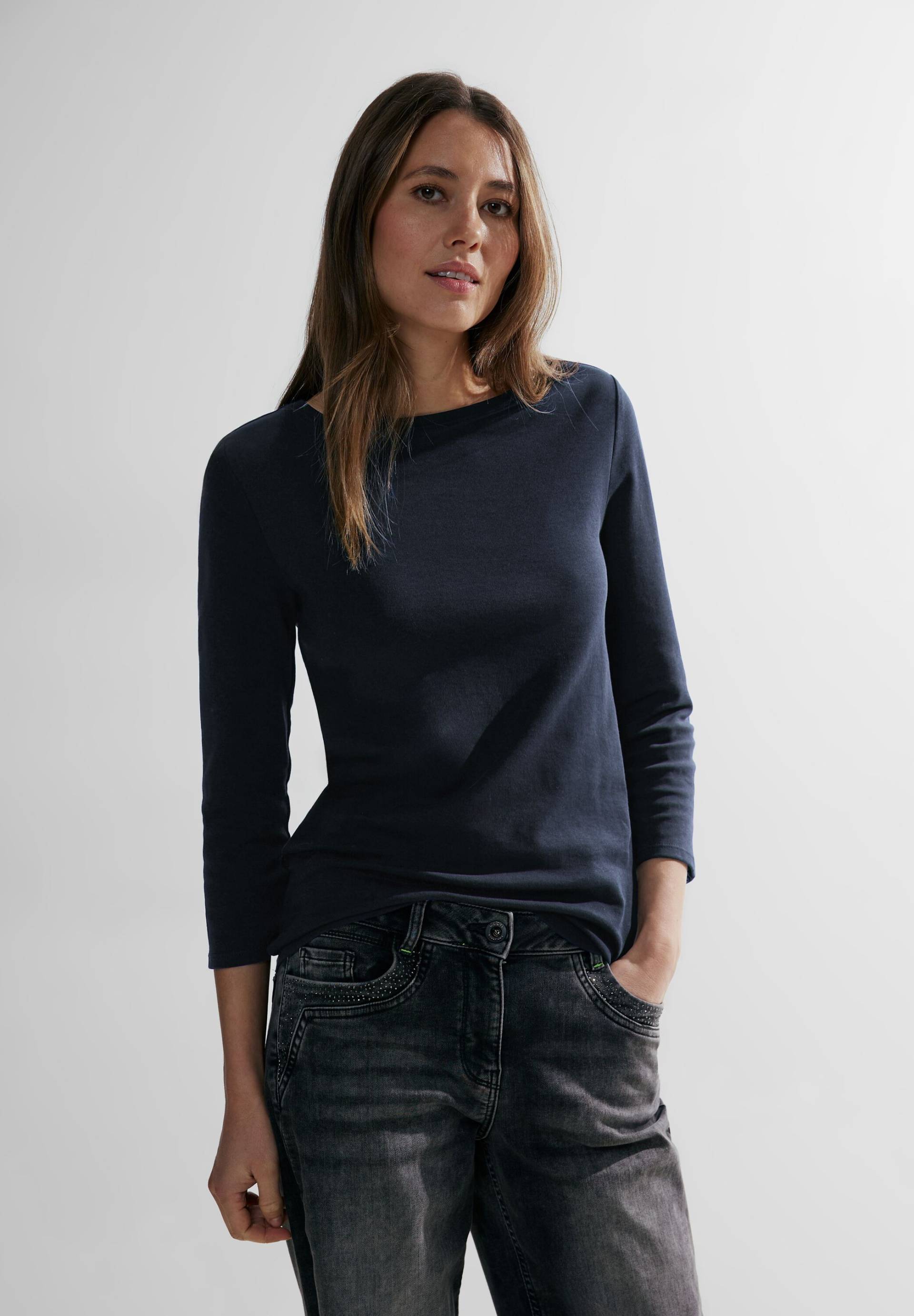 Cecil 3/4-Arm-Shirt »Basic Boatneck«, mit U-Boot-Ausschnitt von Cecil