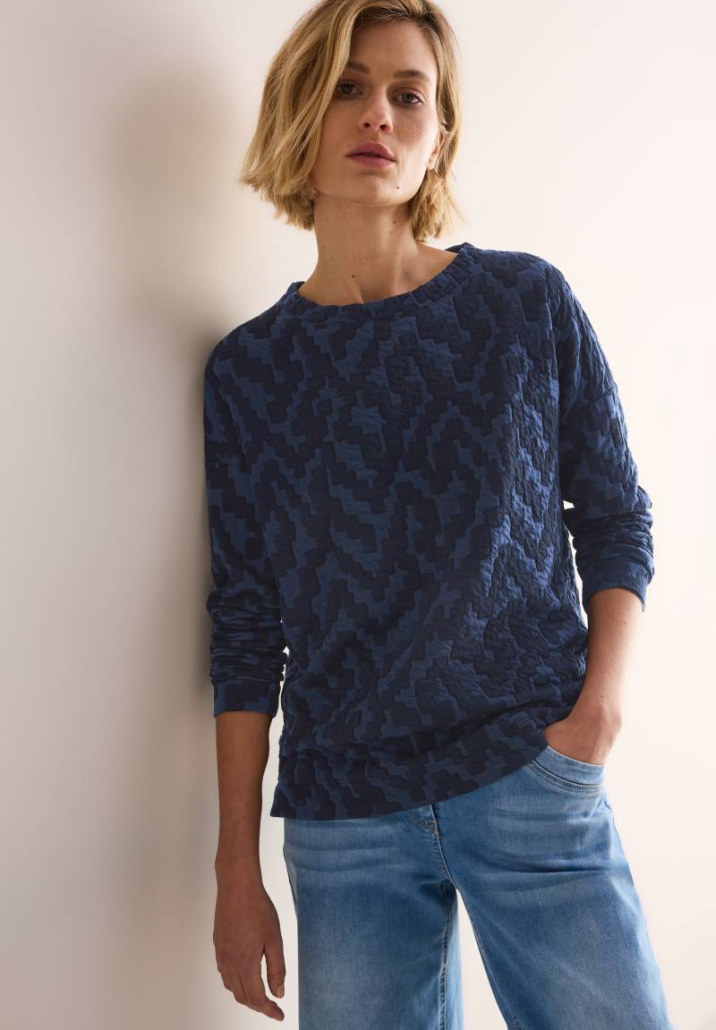 Cecil Jacquardpullover, mit Jaquard Struktur von Cecil