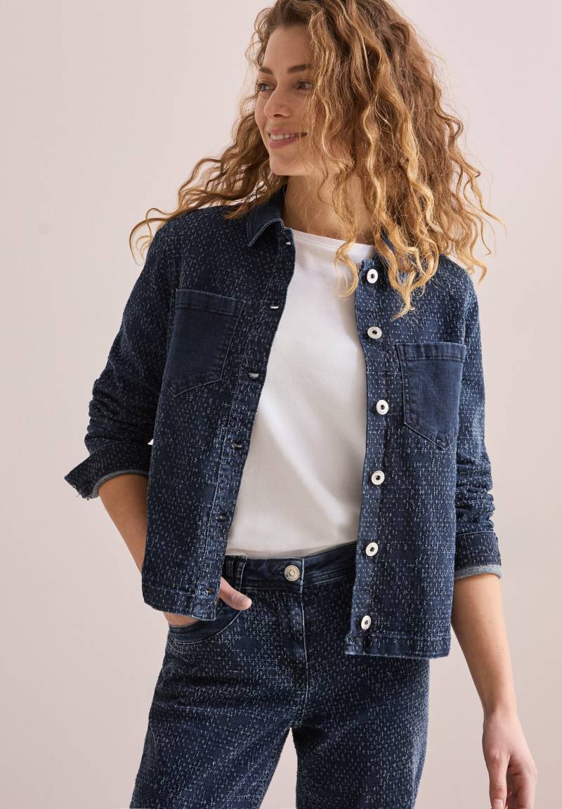 Cecil Jeansjacke, im Bouclé-Look von Cecil