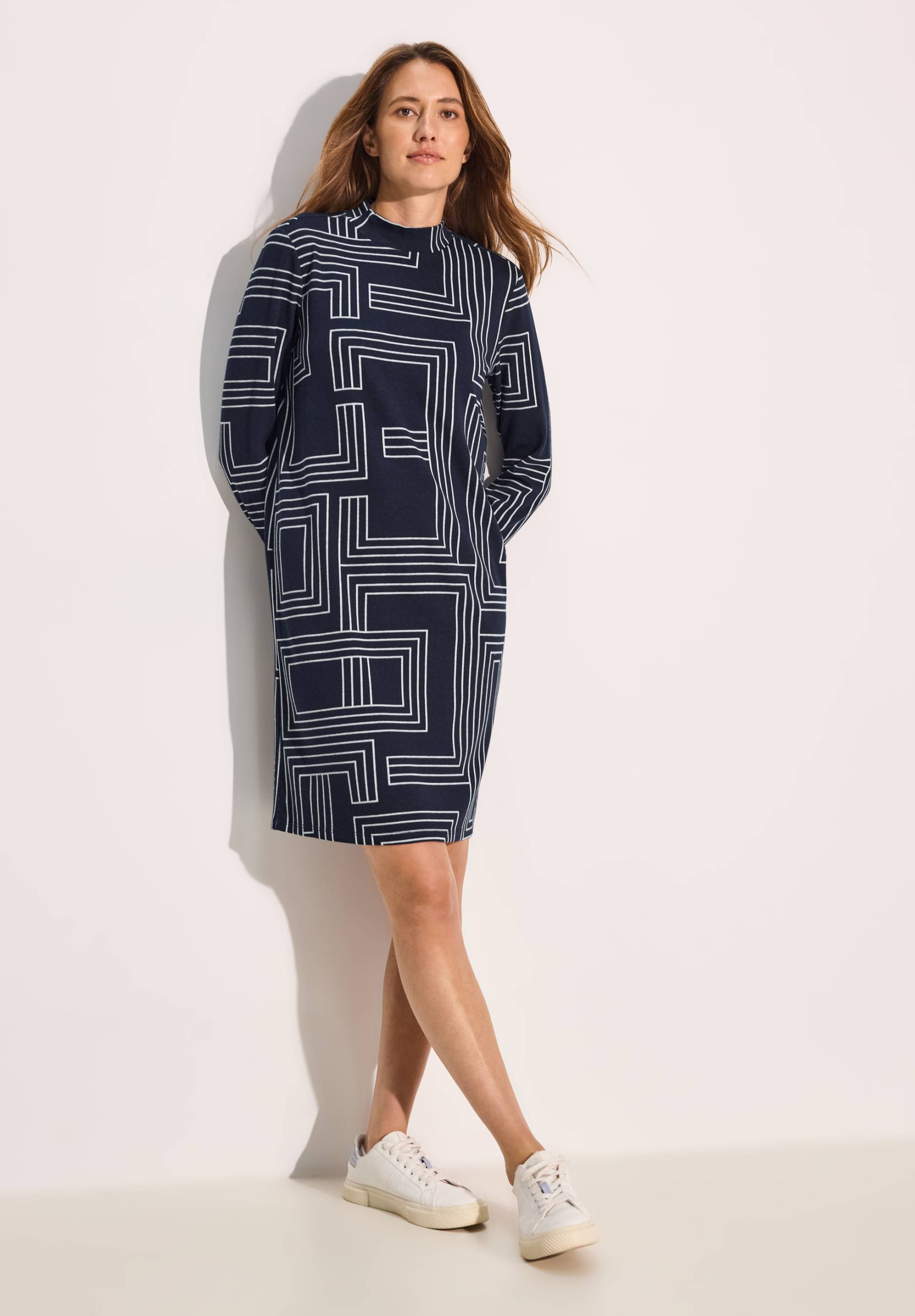 Cecil Jerseykleid, mit grafischem Muster, weich und bequem Cecil Jerseykleid, mit grafischem Muster, weich und bequem von Cecil